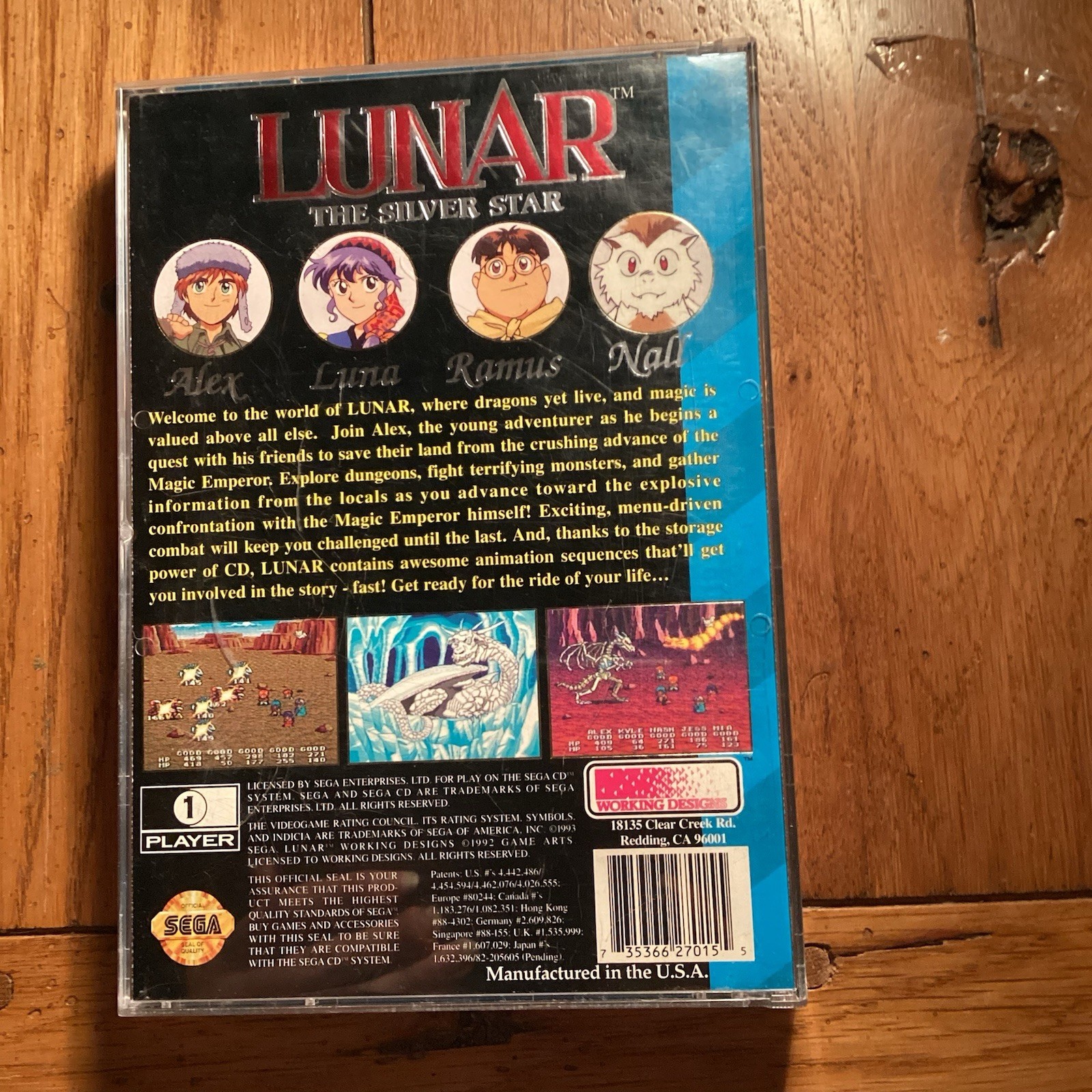 Lunar: Eternal Blue & Lunar Silver Star, 2 Game Sega CD RPG Lot, CIB Complete