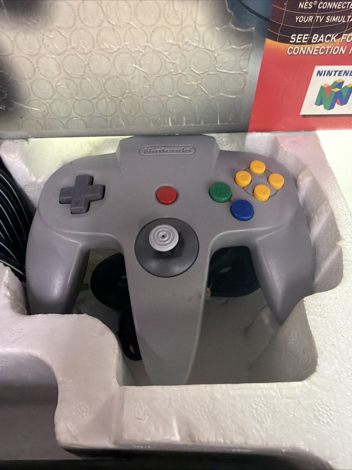 1996 Nintendo 64 Launch Edition Console Complete in Box With Expansion Pack CIB