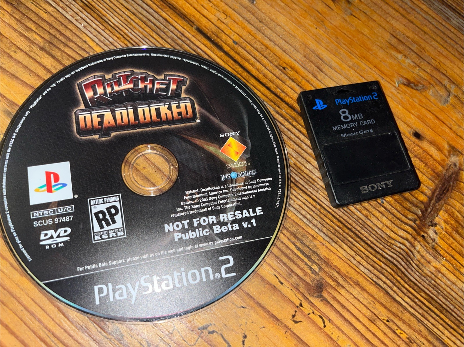 RARE Ratchet Deadlocked Public Beta V1 (Sony Playstation 2 PS2, 2005) RARE WORKS