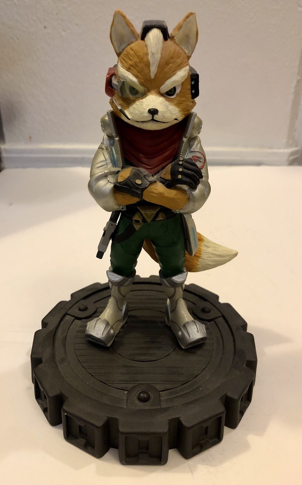 Star Fox Zero – Fox McCloud 8″ Resin Stone Statue – Nintendo – Power A Rare!