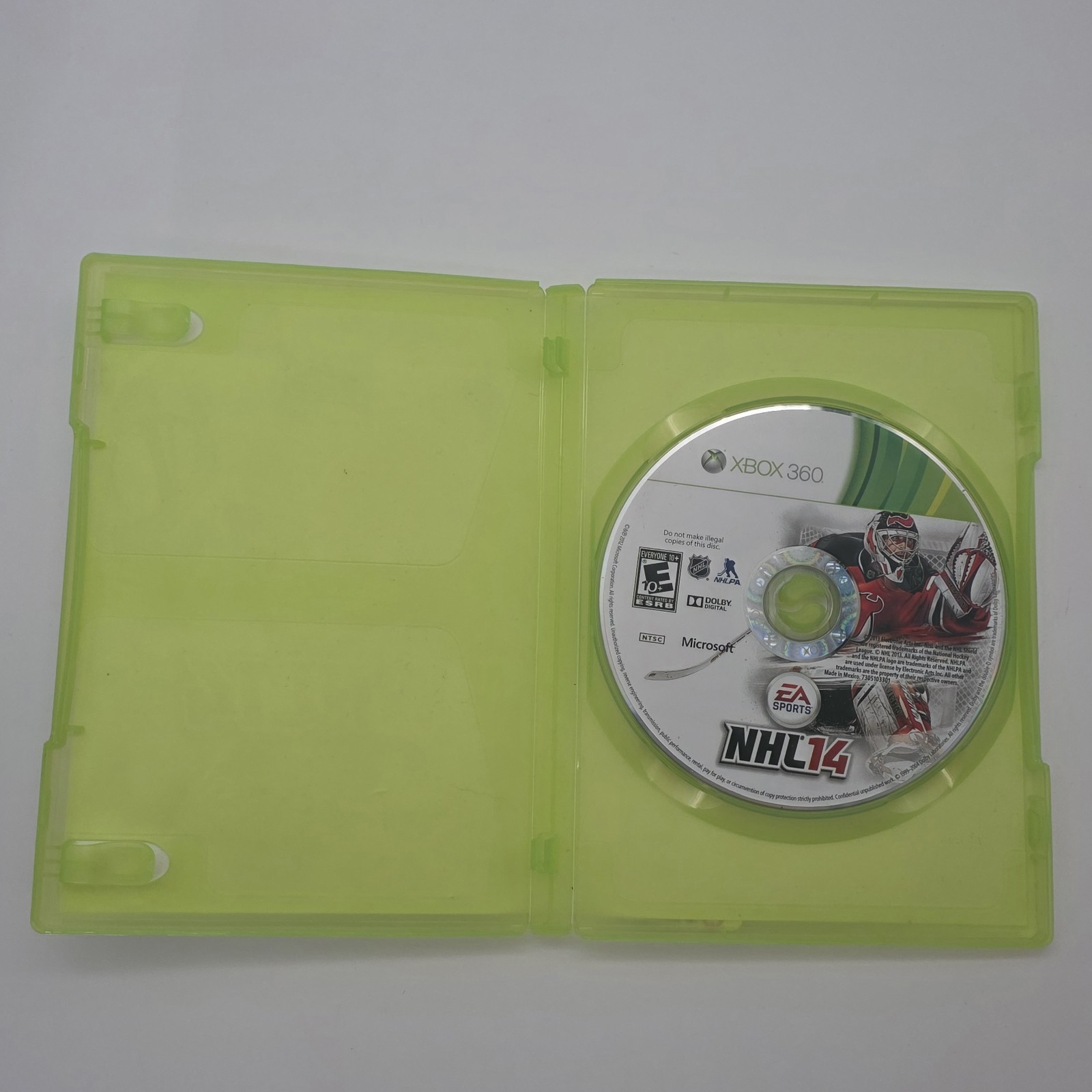 Xbox 360 NHL 14 Game No Booklet Untested