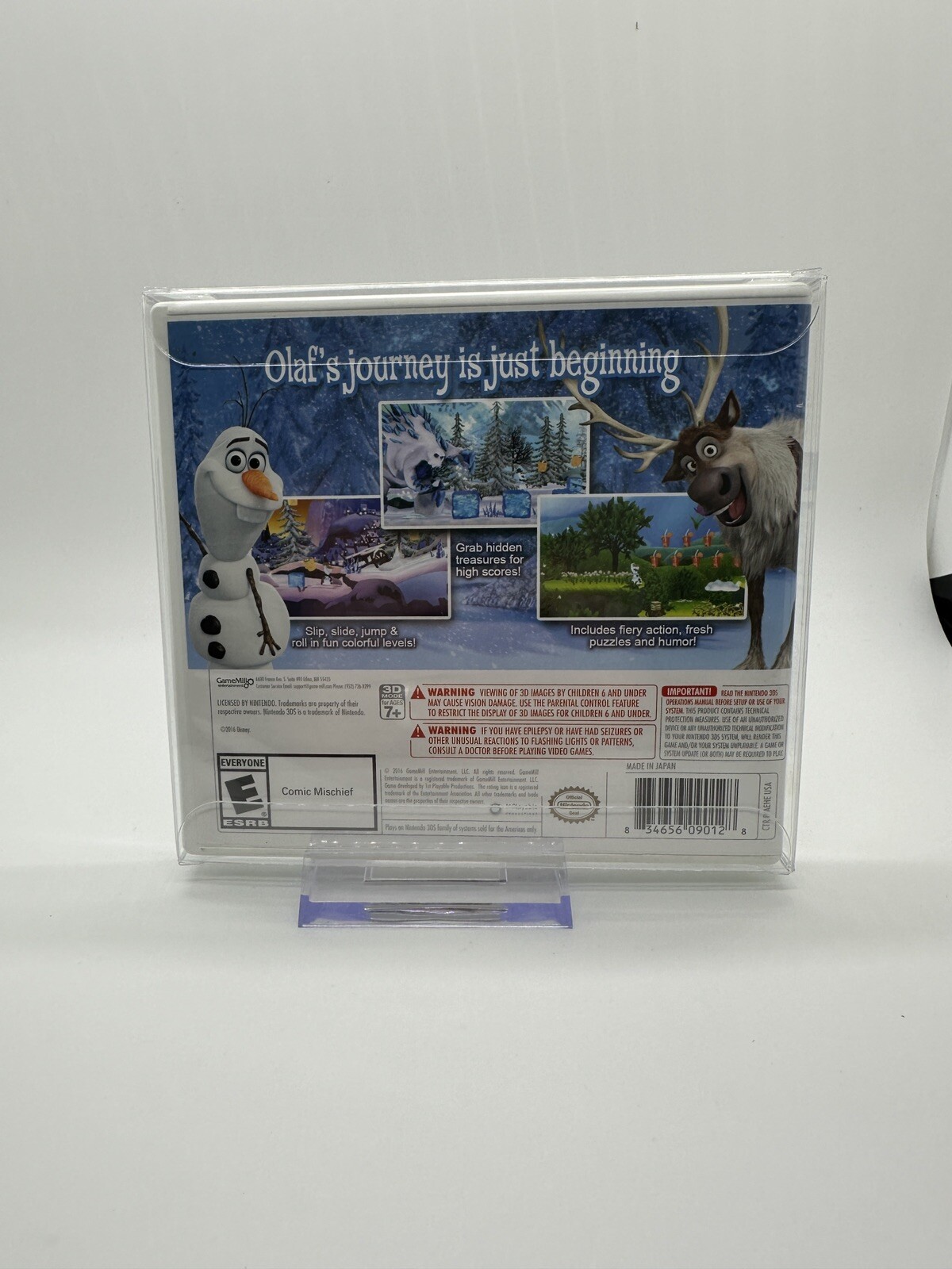 Frozen: Olaf’s Quest (3DS, 2013) Nintendo Selects Edition Complete CIB w/ Manual