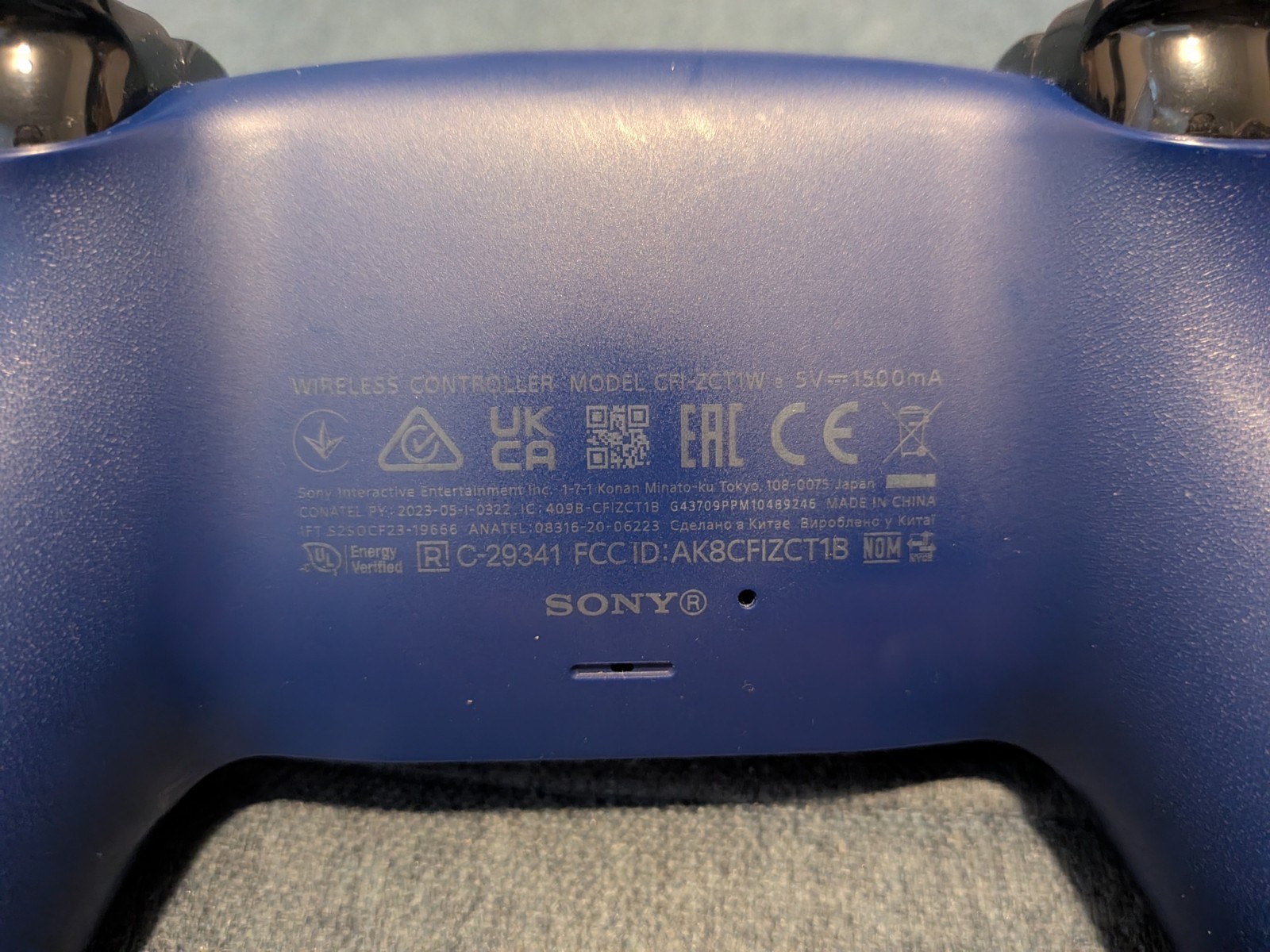 Sony DualSense Wireless Controller Blue/Black for PS5 USB-C CFI-ZCT1W