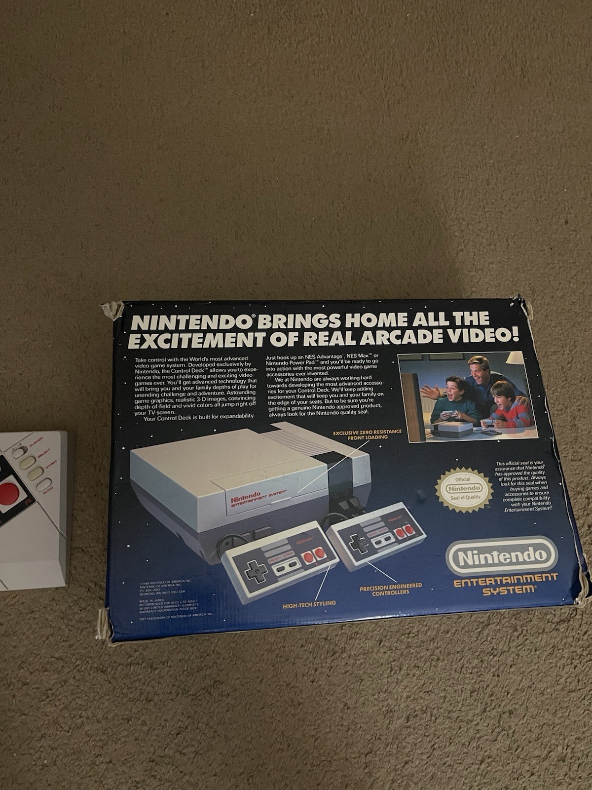 Nintendo NES Console With Box( Everything Included) Extra NES Stick Controller
