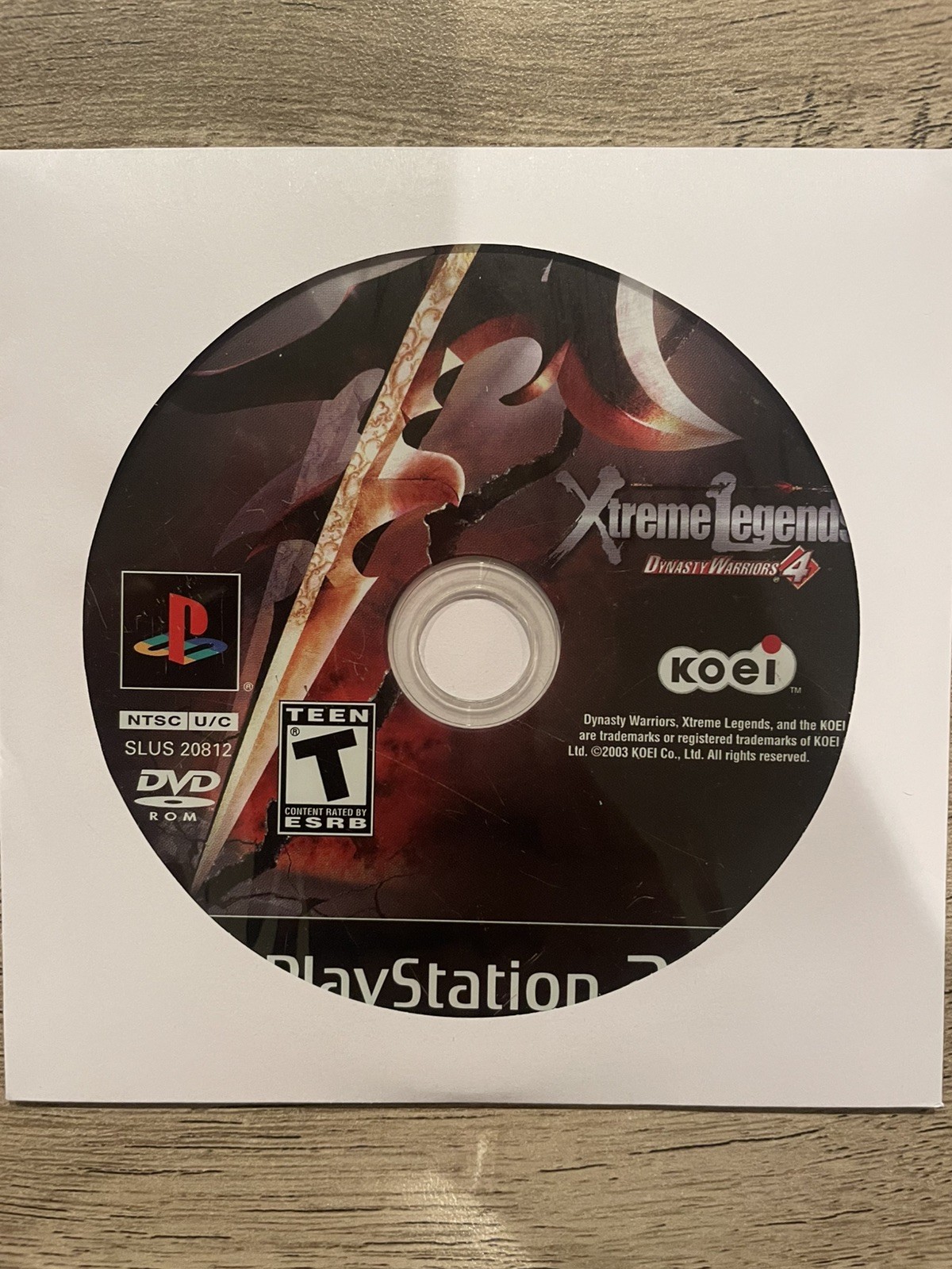 Dynasty Warriors 4: Xtreme Legends; Loose (Sony PlayStation 2, 2003)