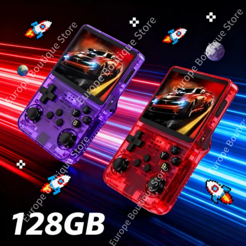R36S Handheld Game Players 20000+ Games Portable Game Console 64/128GB Retro