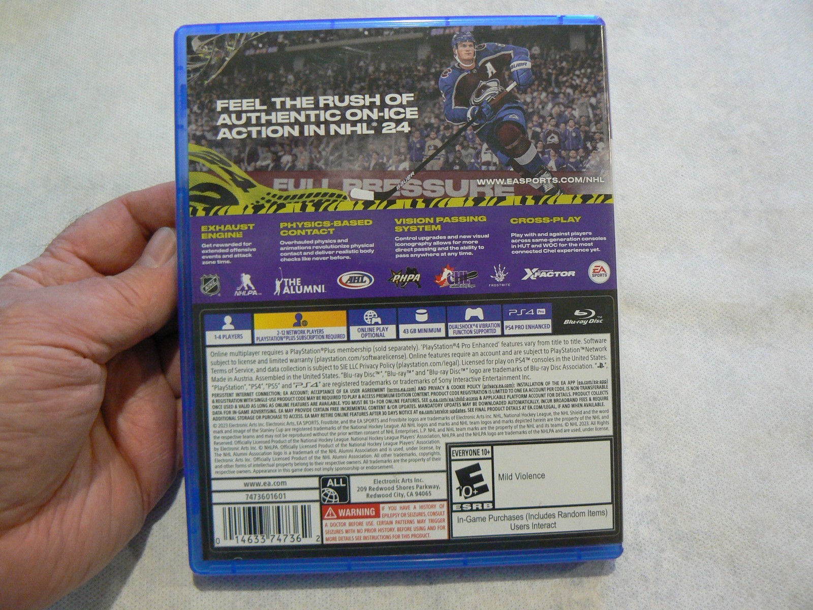 NHL 24 (Sony PlayStation 4, PS4, 2023) Tested Working Perfectly