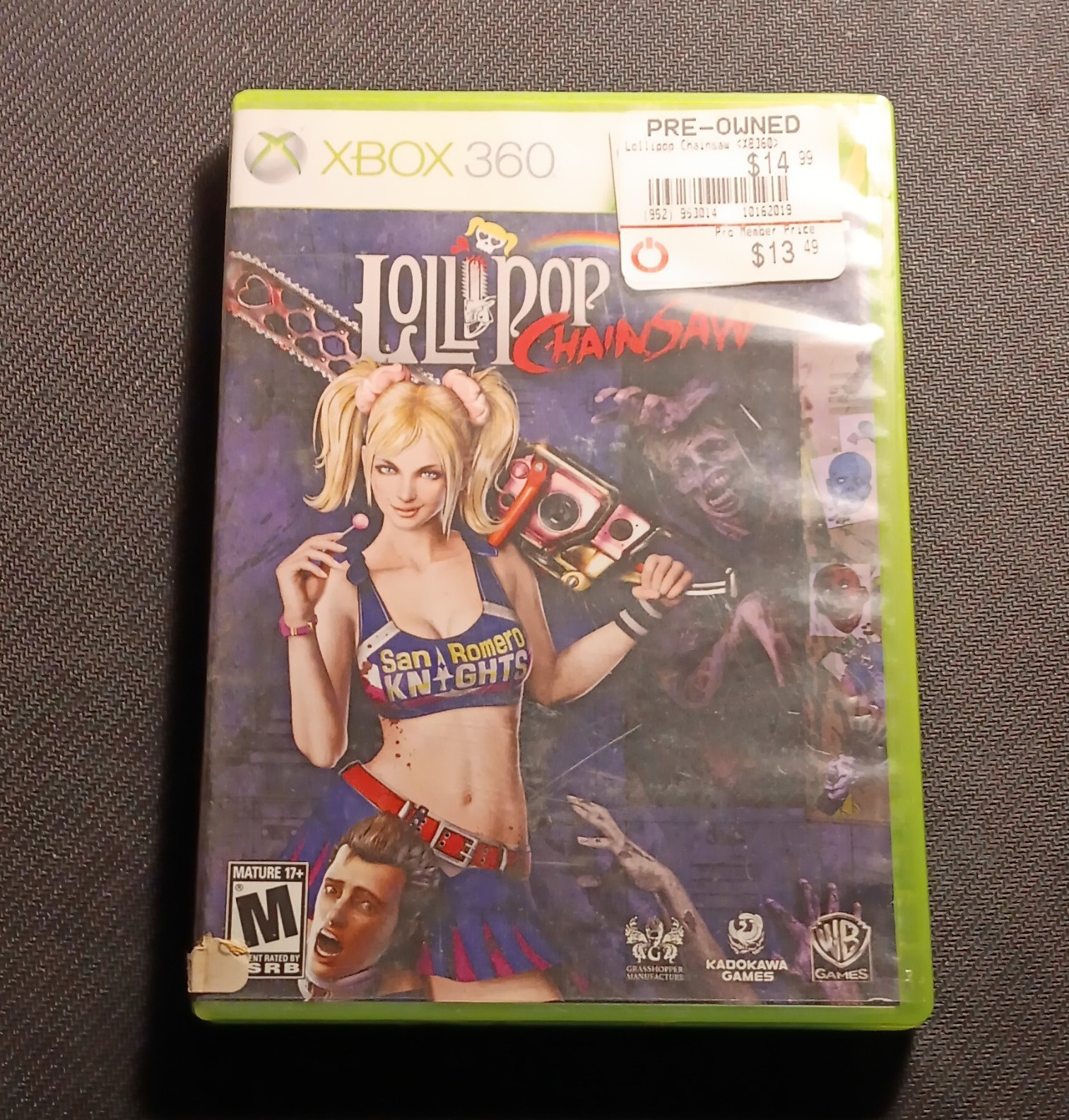 NO GAME Warner Bros. Games Lollipop Chainsaw (Microsoft Xbox 360) M – Mature