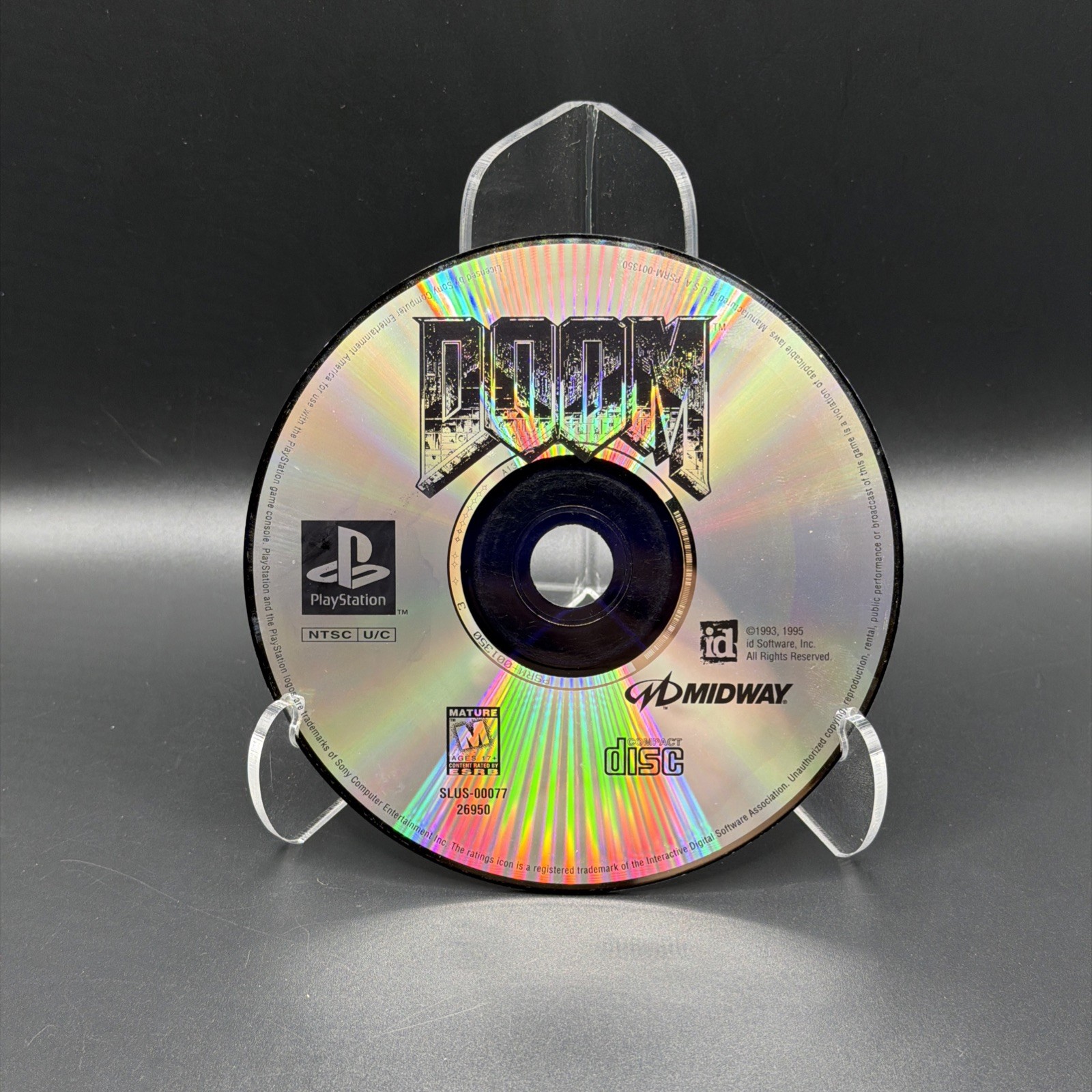 Sony PlayStation (PS1, 1995) Doom Greatest Hits – Disc Only-