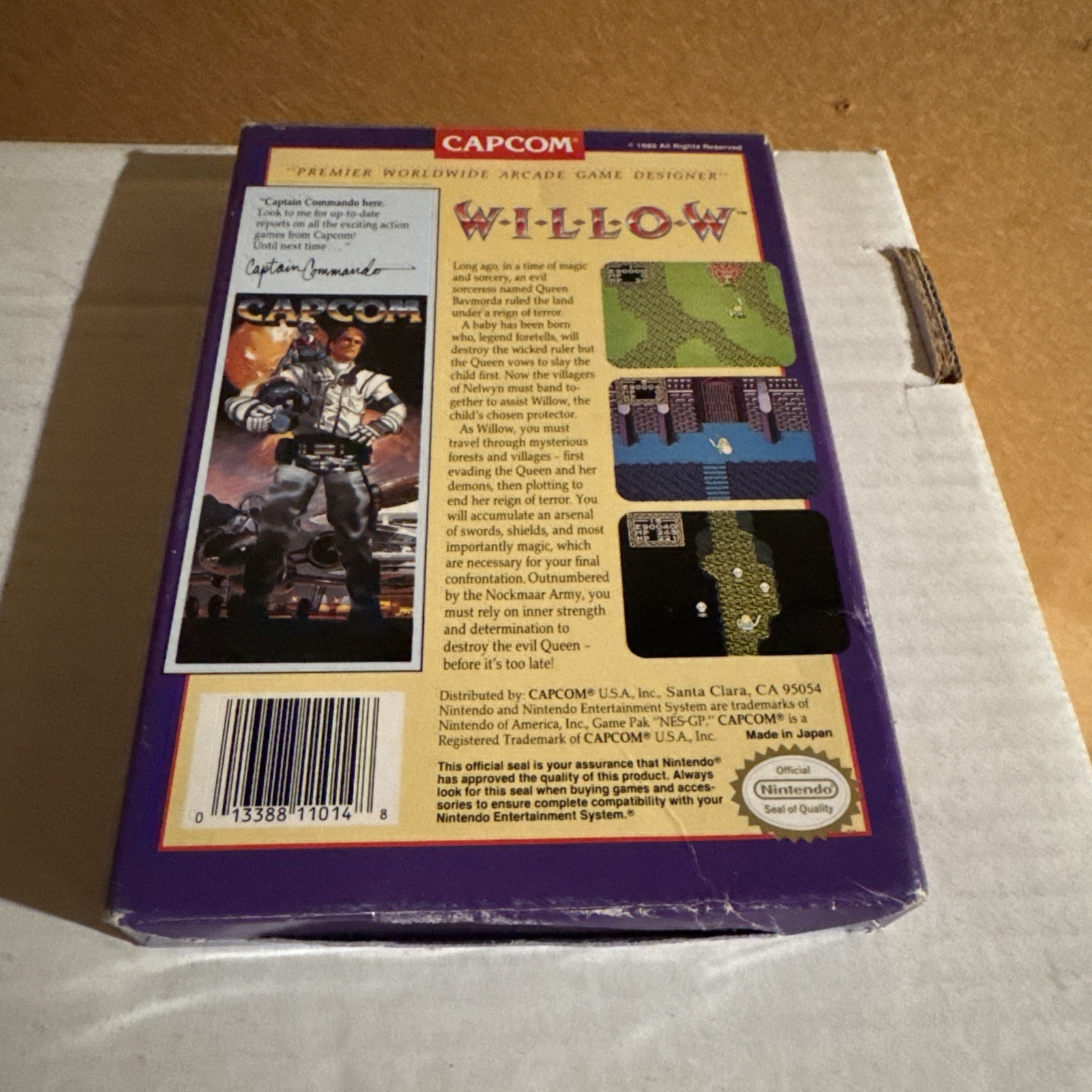 Capcom’s Willow for Nintendo (NES) CIB