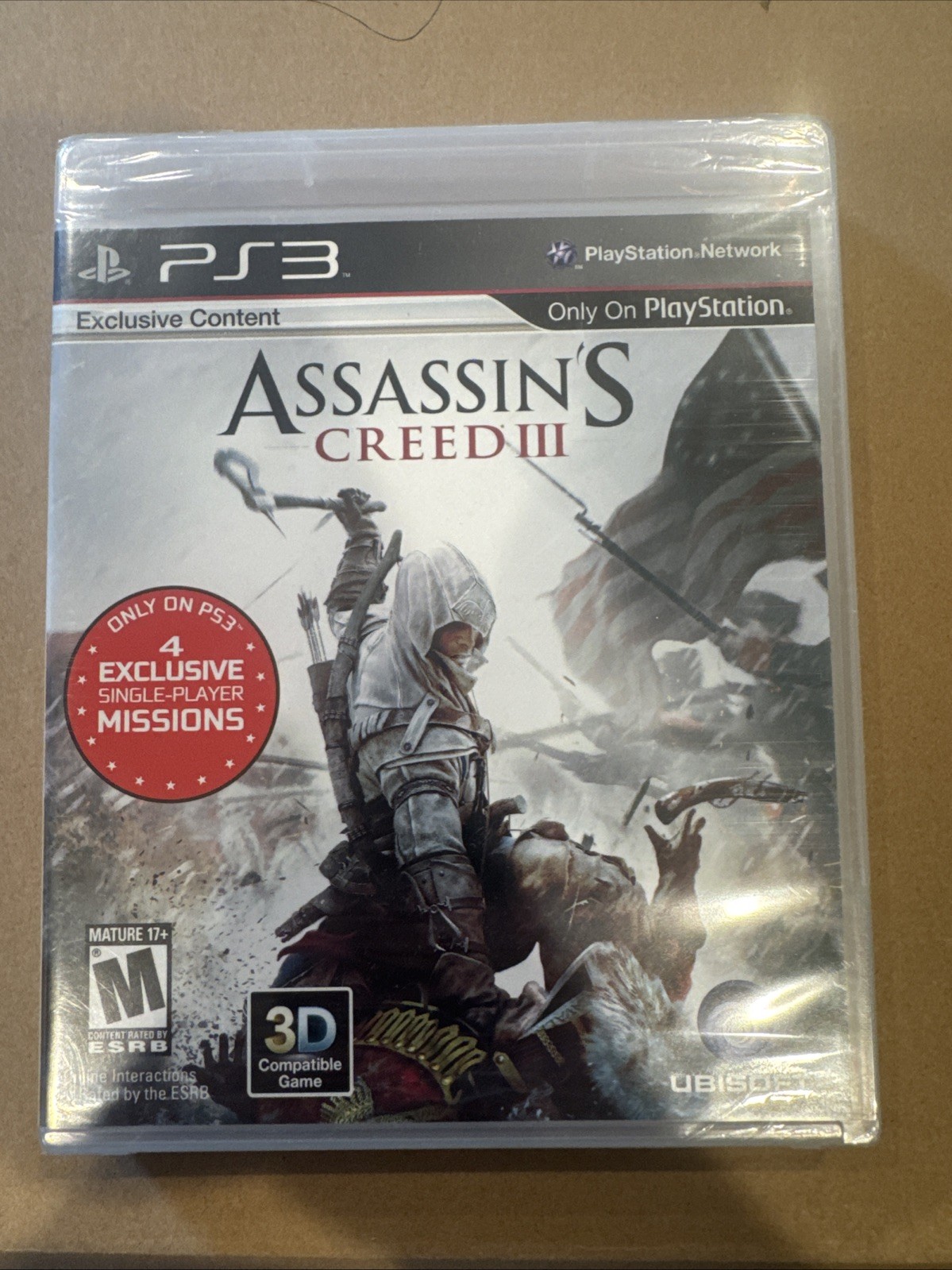 Assassin’s Creed III 3 (Sony PlayStation 3, 2012) PS3 Brand New Sealed