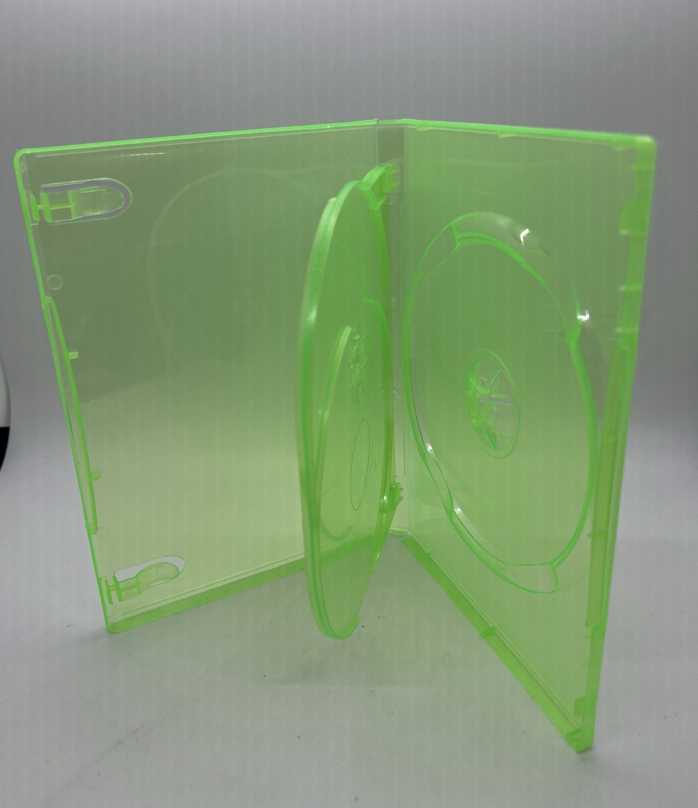 New OEM 14mm Replacement Double Game Cases Microsoft Xbox 360 Green, QJ2-XBOX360