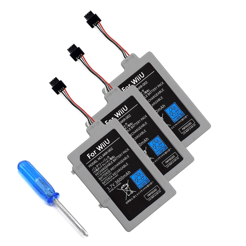 ARR-002 WUP-001 Replacement Battery For Nintendo Wii U Gamepad Extended 3600mAh