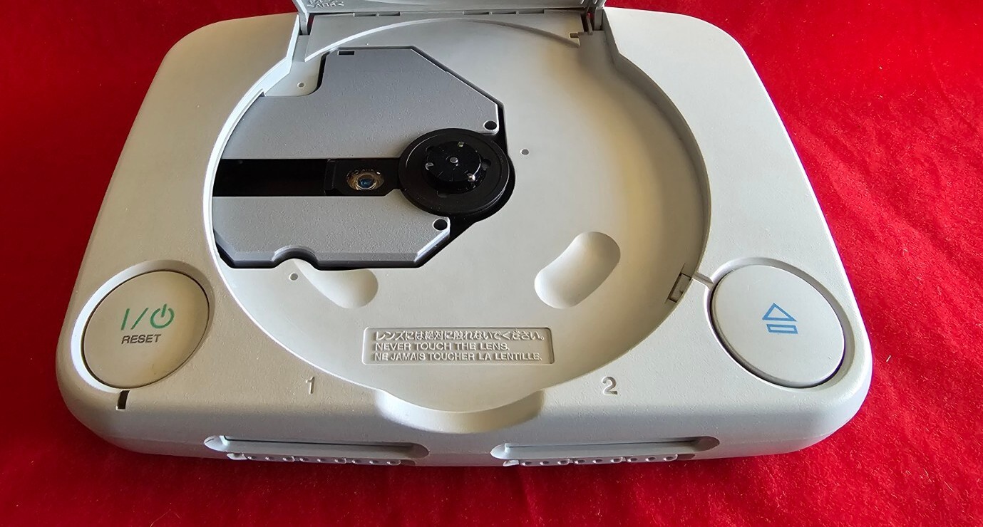 Sony Playstation PS One Video Game Console -Gray Pwr Mem Card TVCable Controller