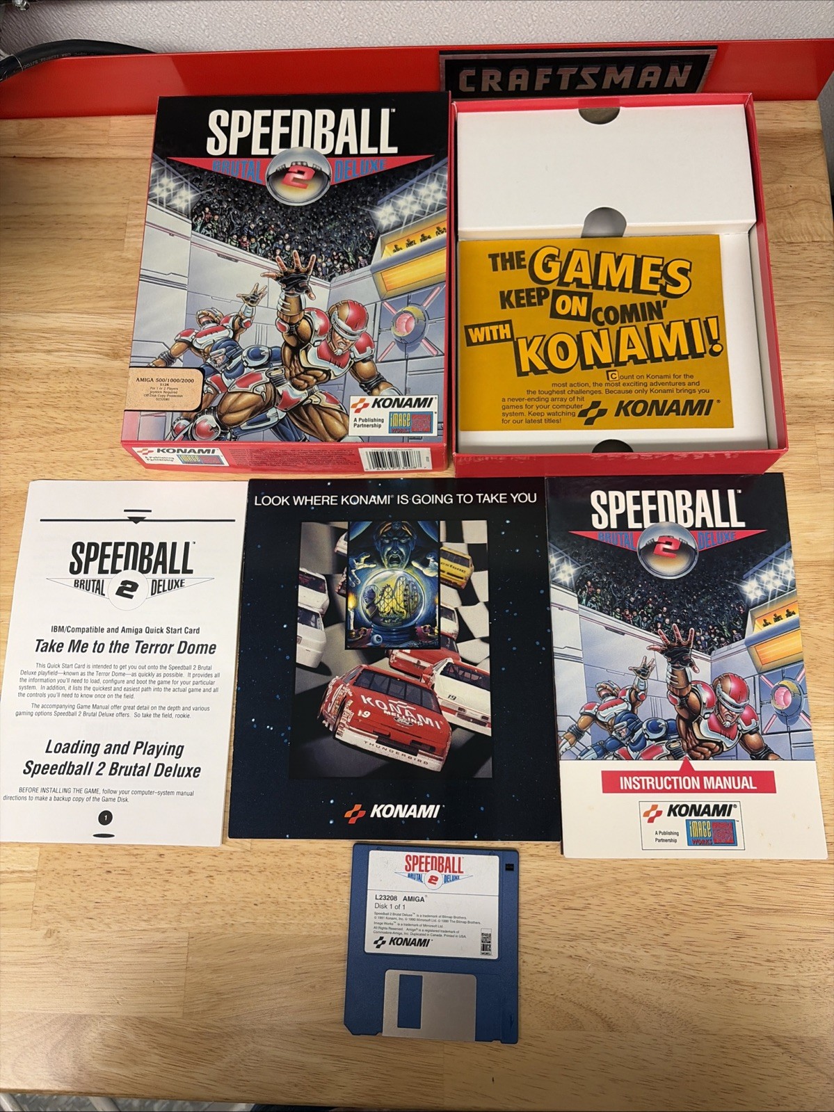 Speedball 2 Brutal Deluxe CIB 3.5″ Commodore Amiga 500 1000 2000 Computer Game