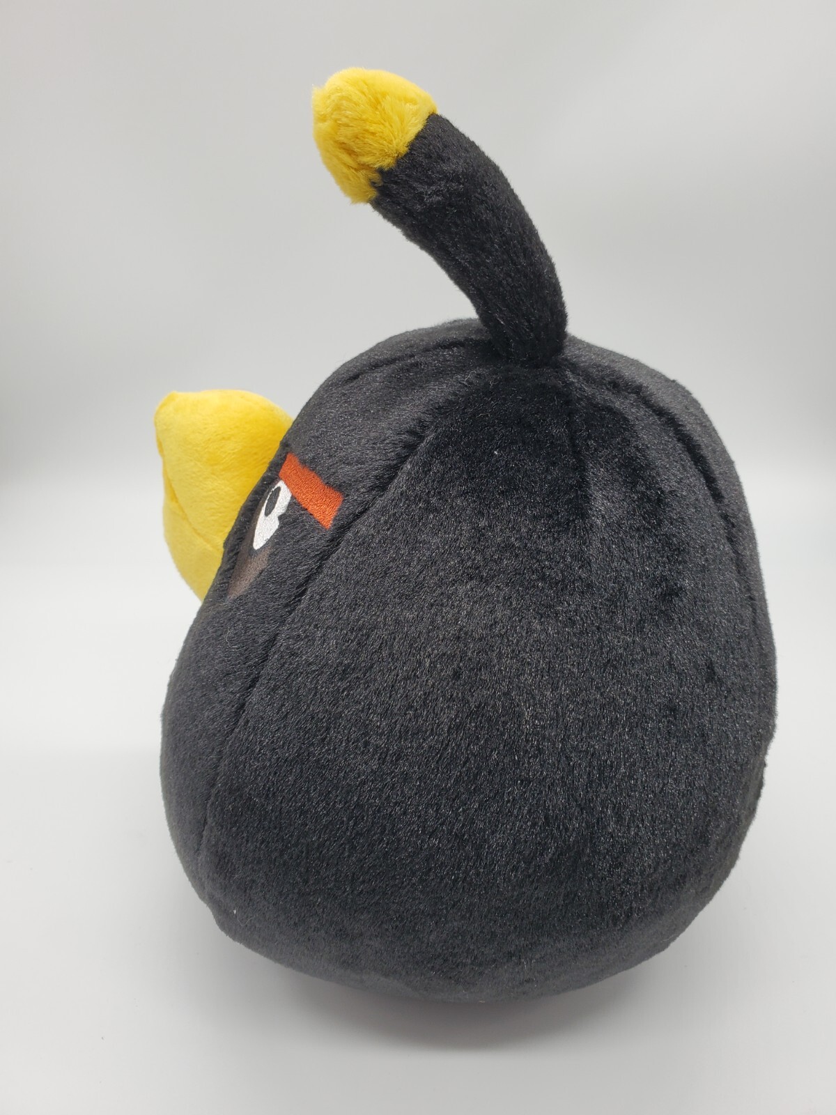 Angry Birds Plush Black Bomb Bird Toy Stuffed Animal 10” No Sound Super Soft