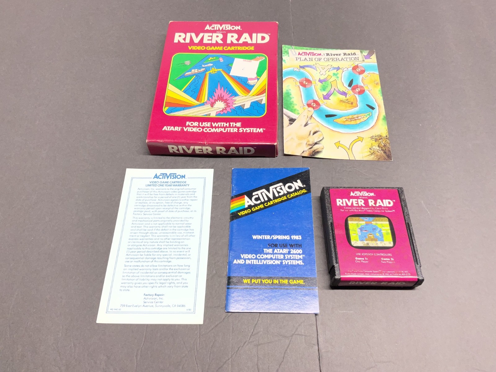 Atari 2600 River Raid Game Complete in Box Tested CIB
