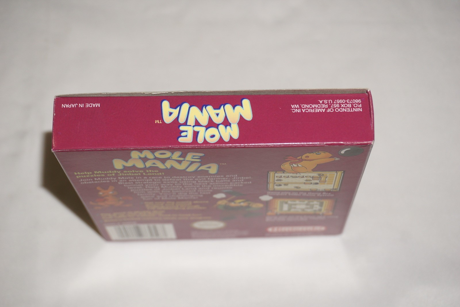 Mole Mania (Nintendo Game Boy GameBoy) Complete in Box CIB