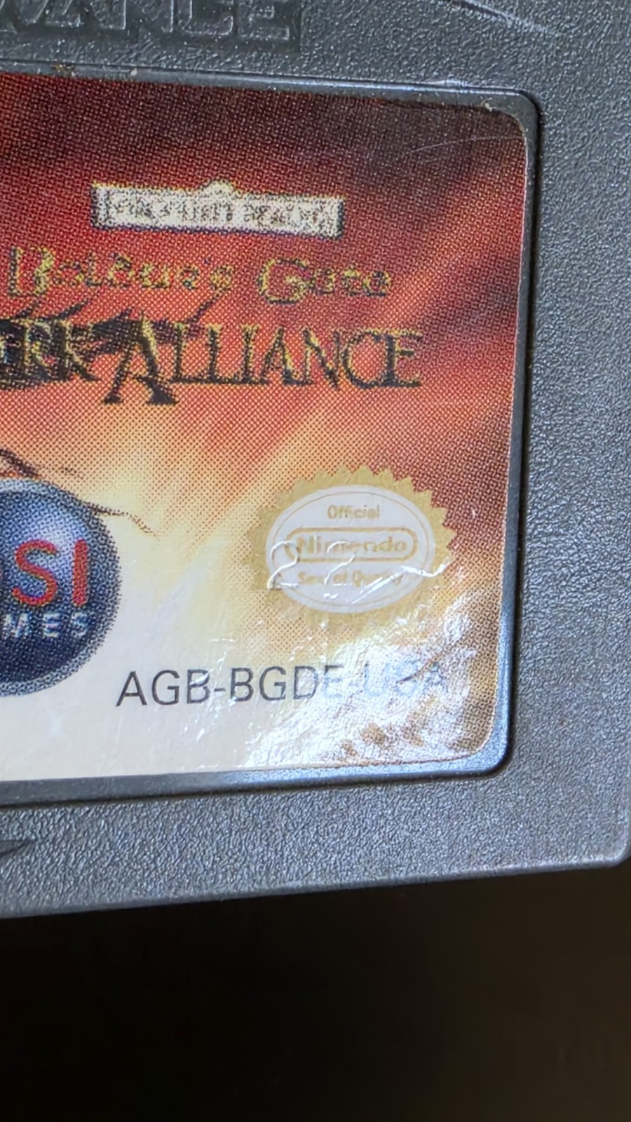 Baldur’s Gate: Dark Alliance Nintendo GameBoy Advance GBA Authentic Game TESTED