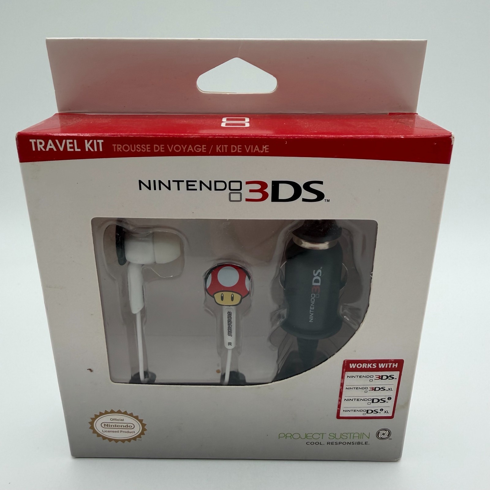 New Nintendo 3DS AC Adapter DSi 2DS 3DS Official Brand New Sealed + Travel kit