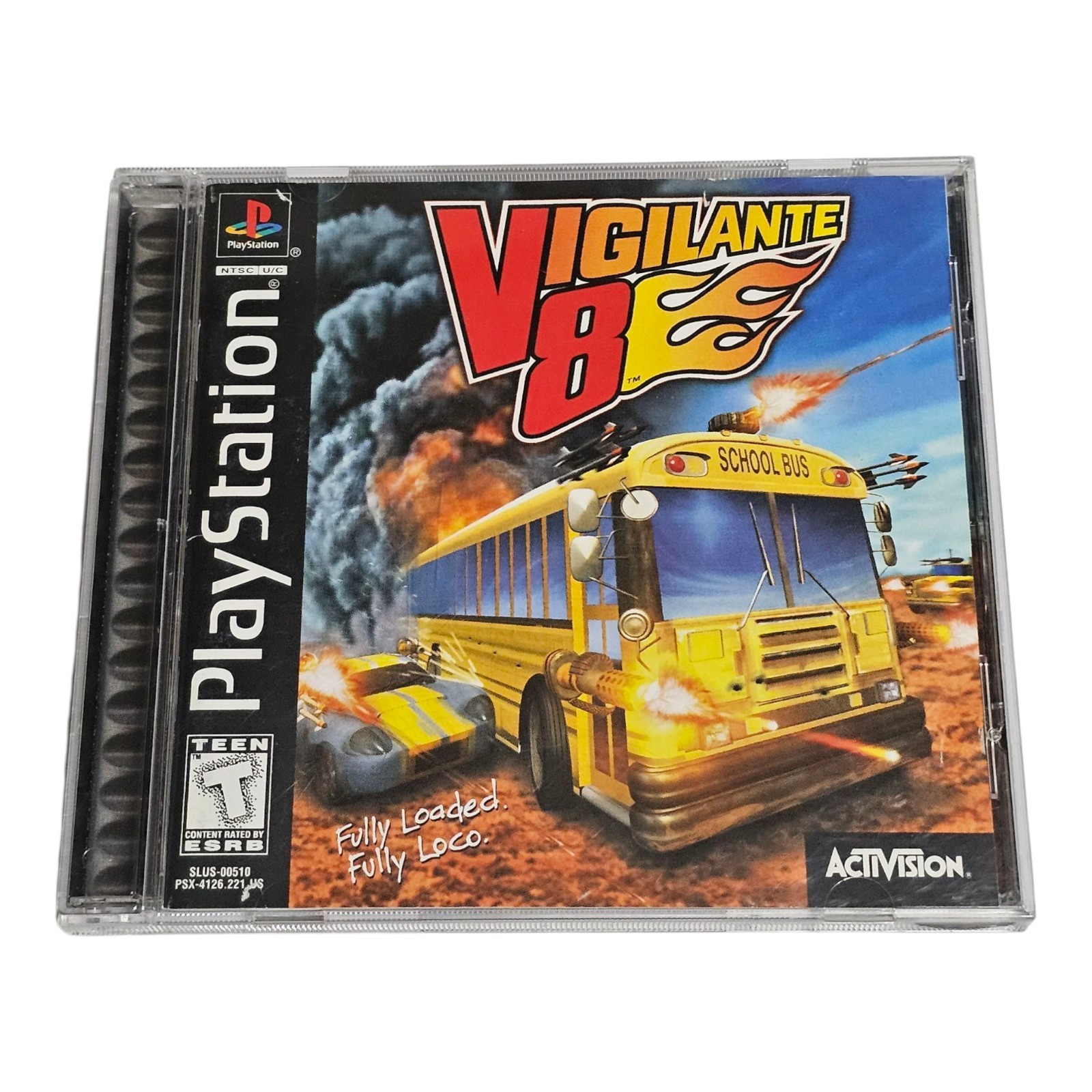 Vigilante 8 (Sony PlayStation, PS1, 1998) CIB Complete w/ Manual, TESTED