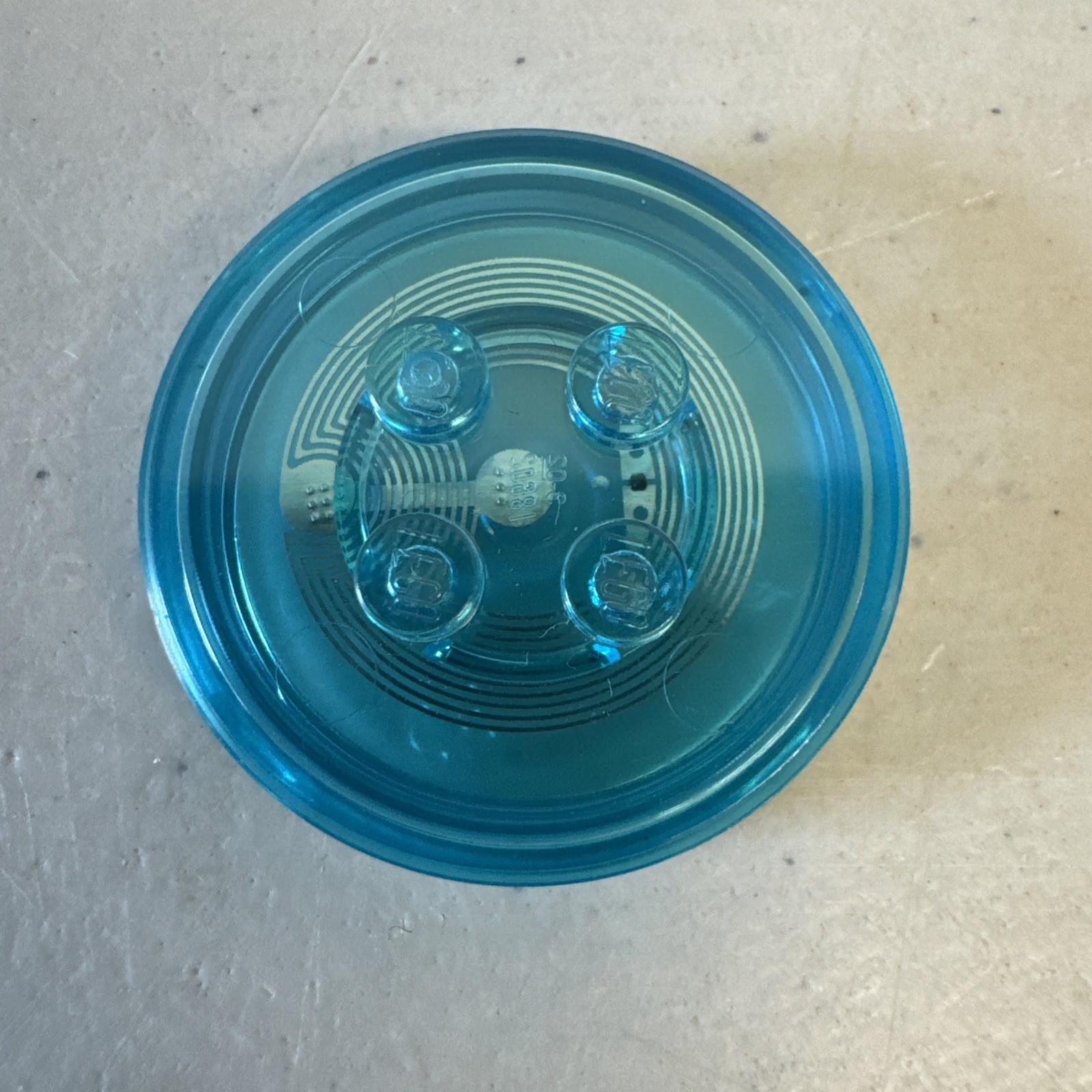 Lego Dimensions Trans Blue generic toy tag for vehicles and gadgets Transparent