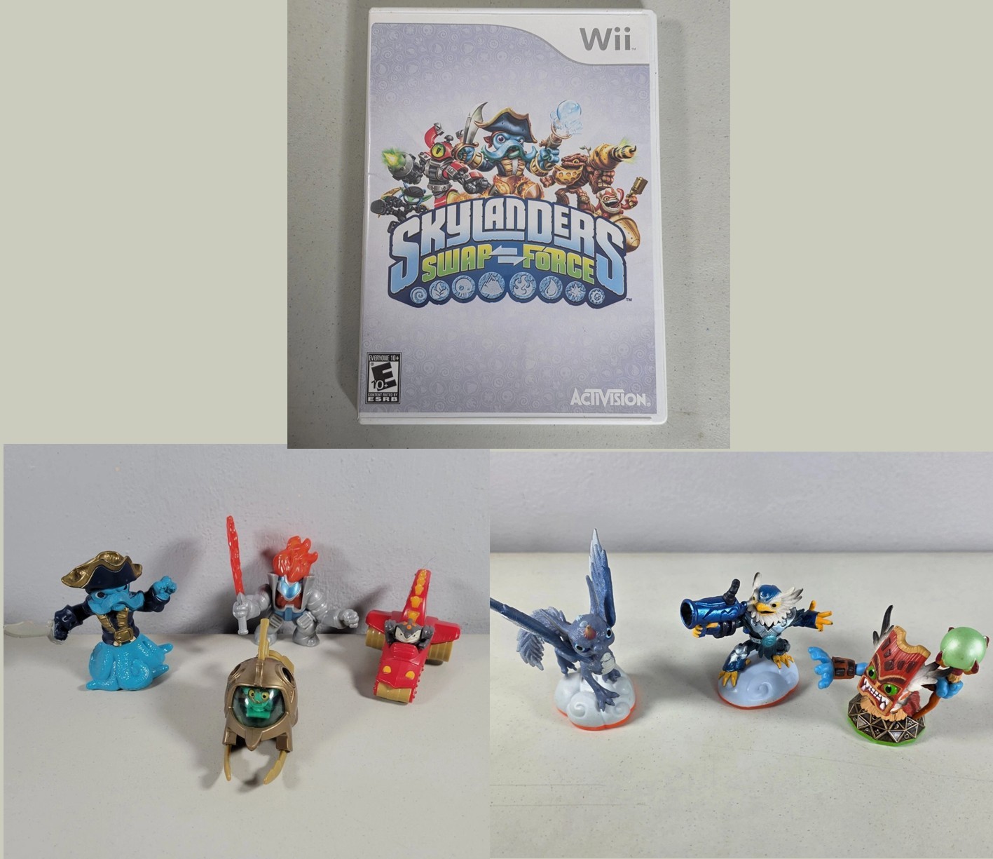 Skylanders Wii Game & Figure Lot Swap Force Giants Spyros Adventure McDonalds