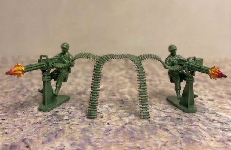 PS5 Controller Stand Toy-Soldier MODULAR HandPainted Custom Display-Art Army Men
