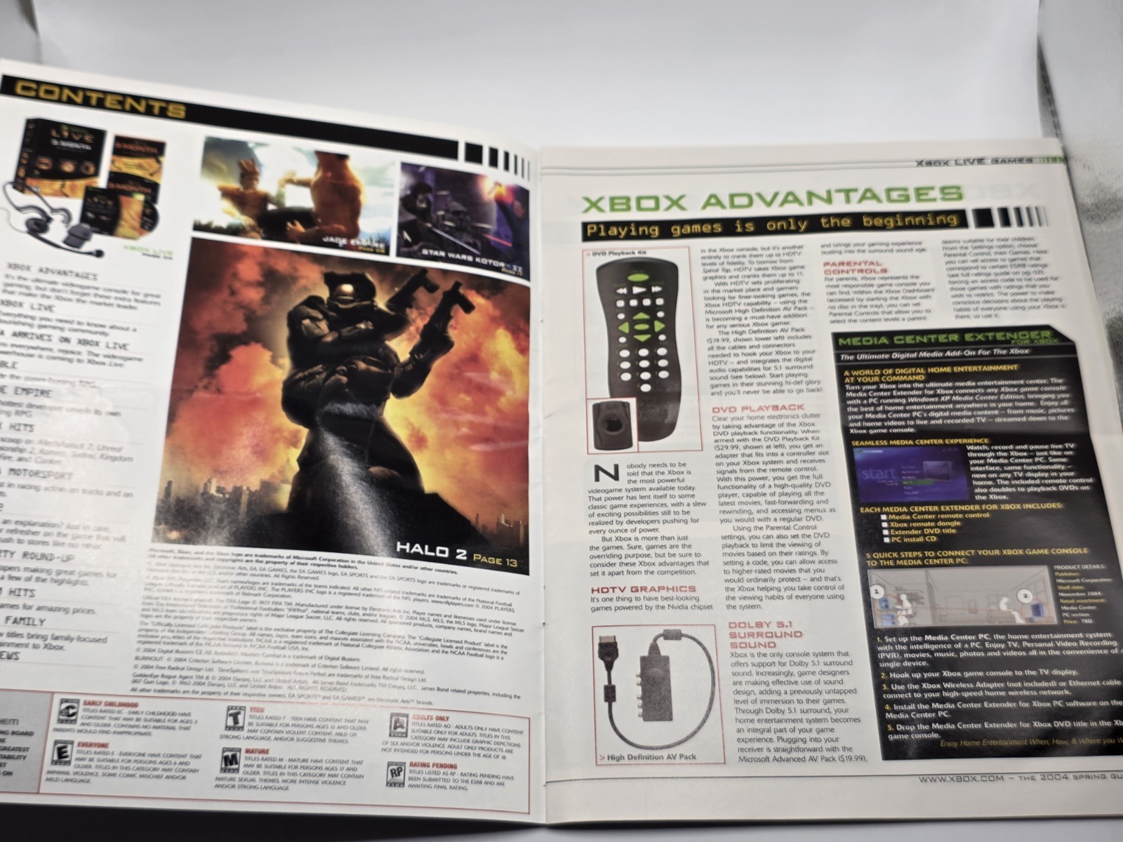 2004 Xbox Spring Guide Halo 2 Promo Brochure Booklet FREE Take One Rare 10.5×8