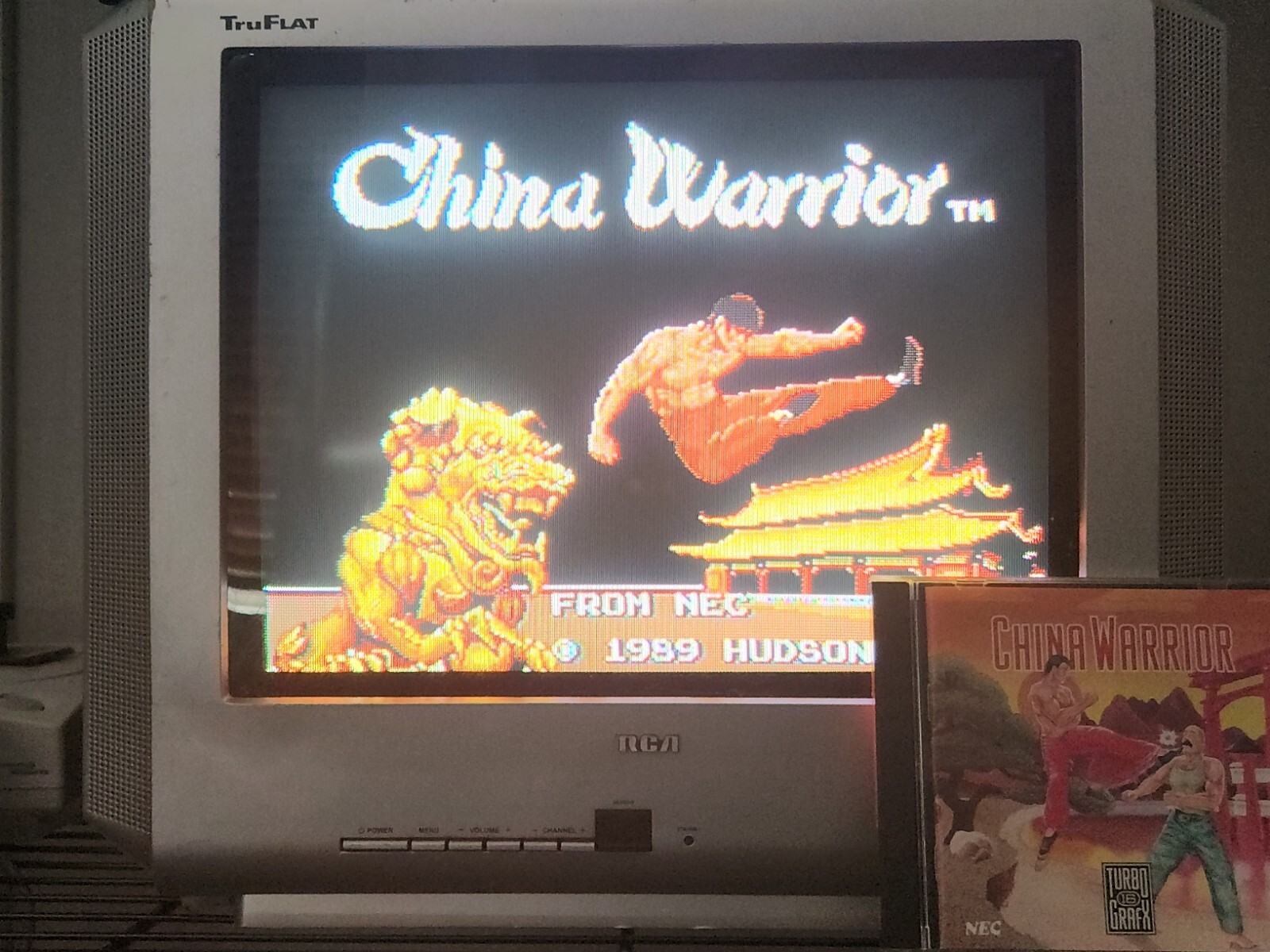 China Warrior(Nec TurboGrafx-16, 1989) Authentic & Complete with Case!