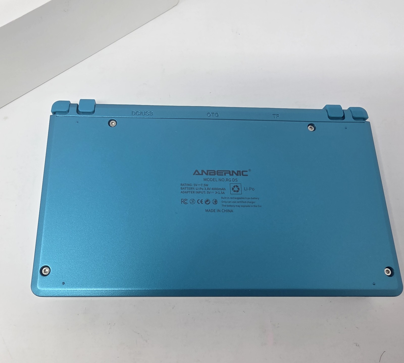 Anbernic RG DS – Turqouise Blue Teal Dual Screen Android Handheld Gaming Console