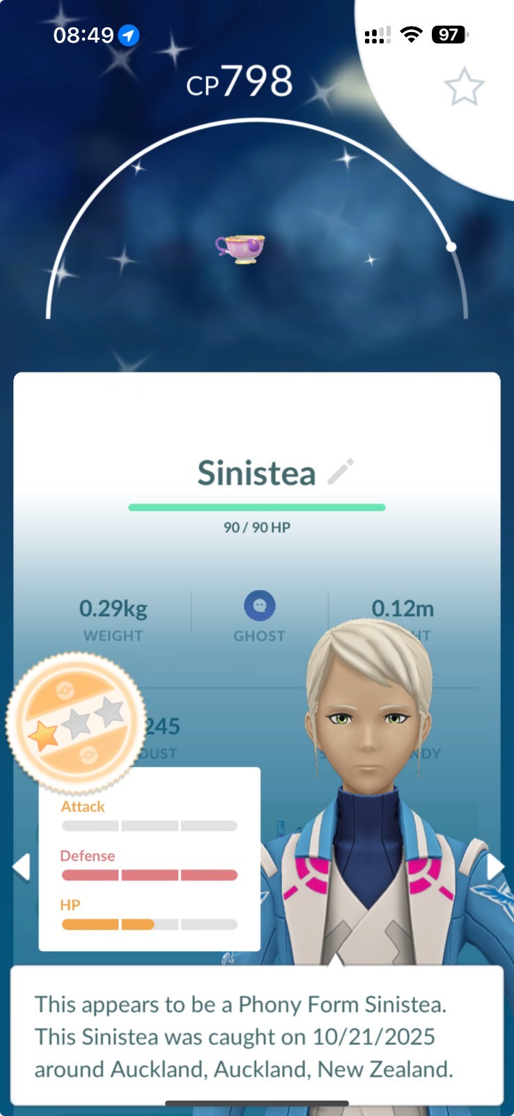 Shiny Phony Form Sinistea – Trade 20kstardust