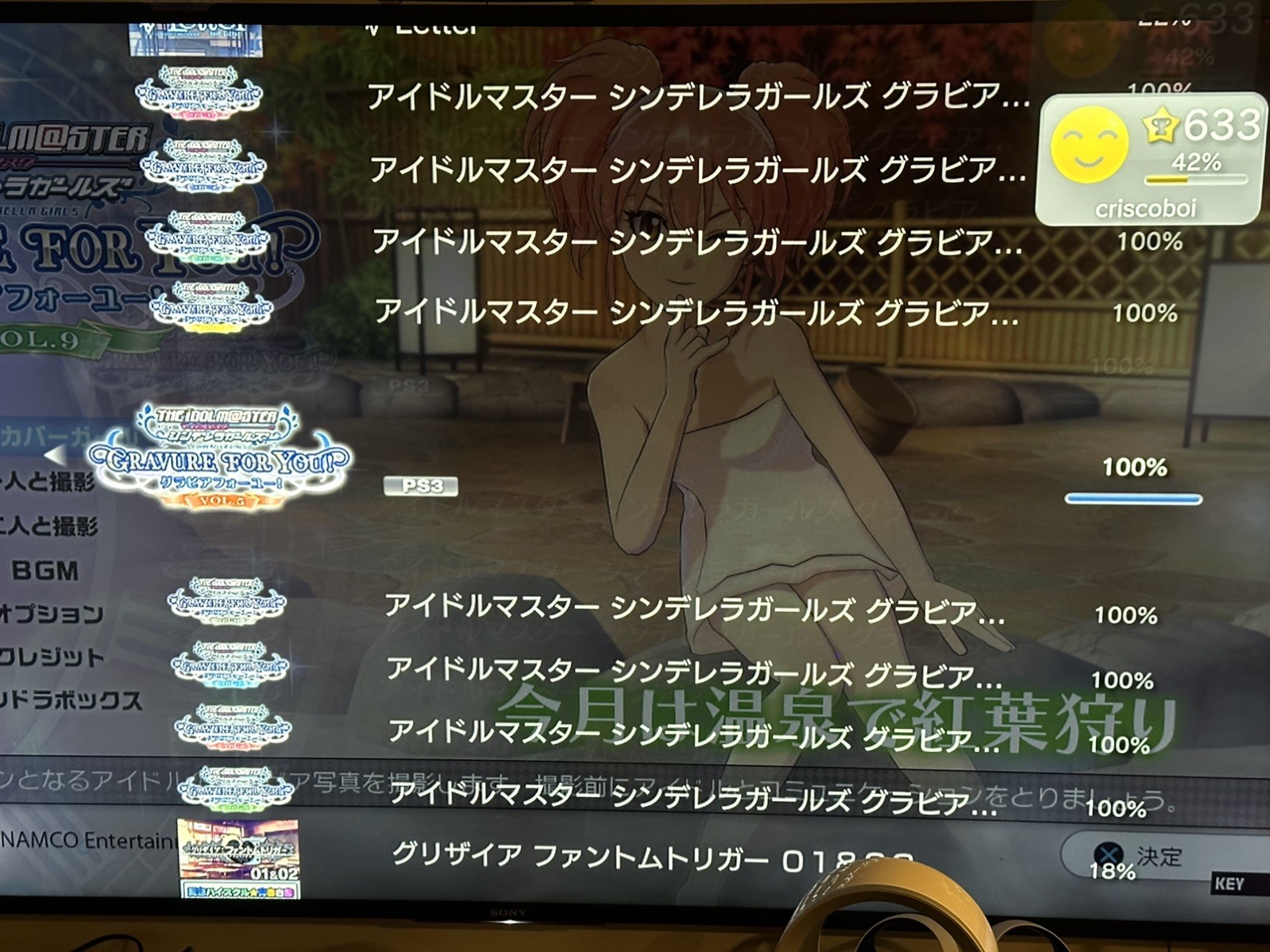 Idol Master Cinderella Girls Gravure for You Vol 1 To 9 Set PlayStation 3 PS3