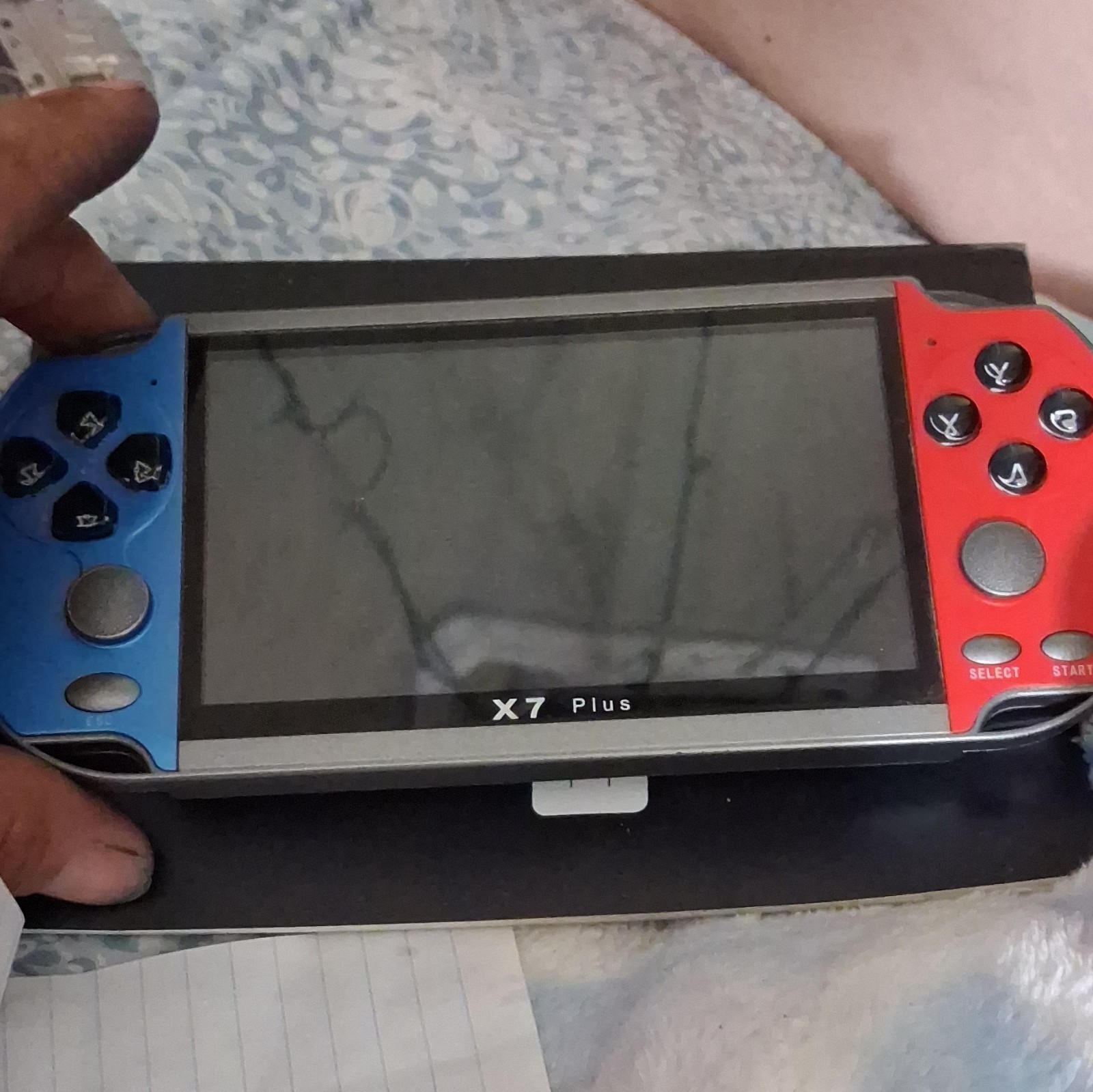 X7 Plus Handheld Video Game Console 8GB Blue/Red Black Handheld System