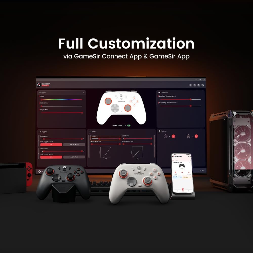 GameSir Nova 2 Lite Wireless PC Controller with Hall Effect Joysticks & Triggers