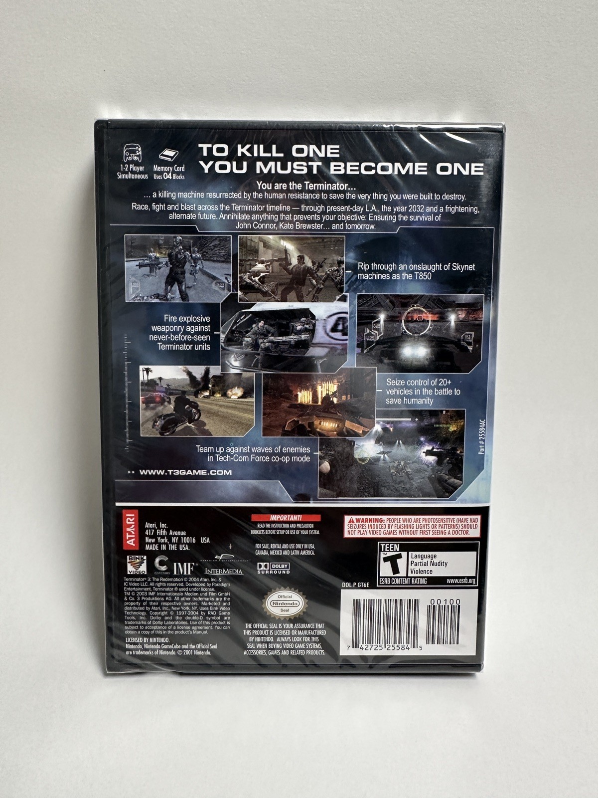 Terminator 3: The Redemption (Nintendo GameCube, 2004) Factory Sealed Rare