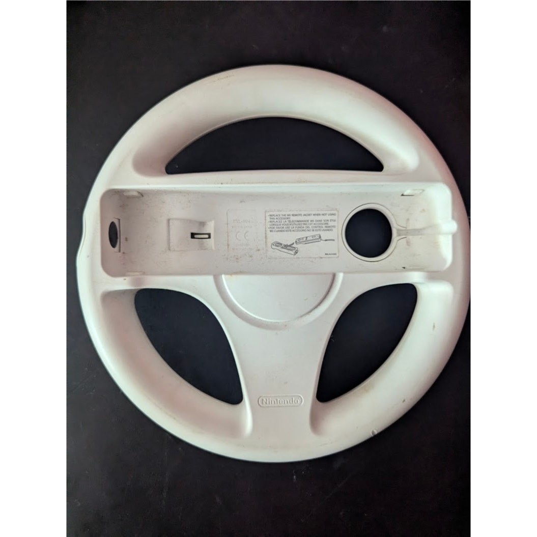 Mario Kart Wii Nintendo Wii Steering Wheel Controller White RVL-024