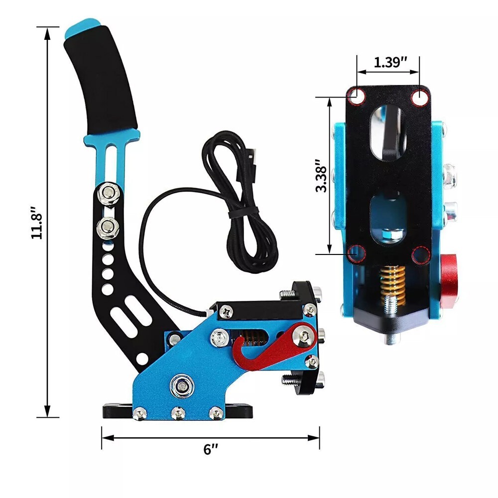 64 Bit USB PC Handbrake SIM for Racing Games G25/27/29 T500 T300 G923 G920 New