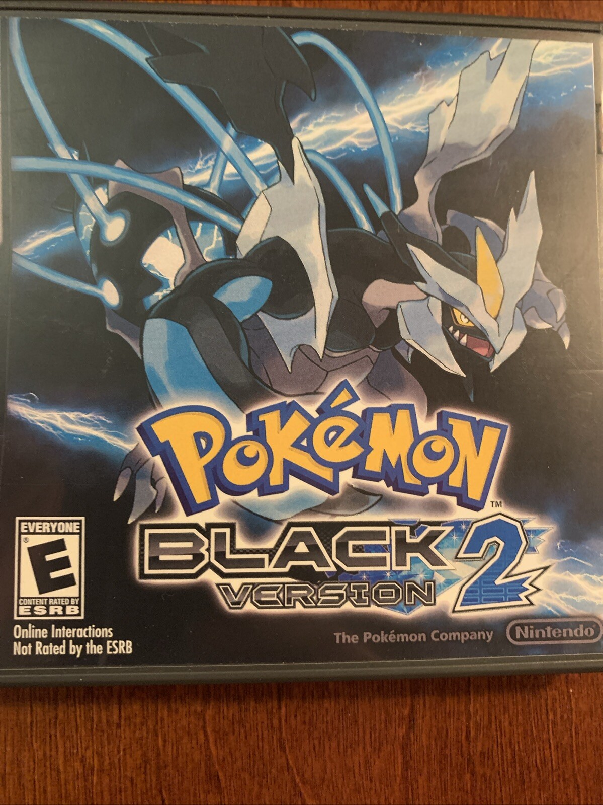 Pokemon Black Version 2 Nintendo DS Replacement Case ONLY No Game – For Display