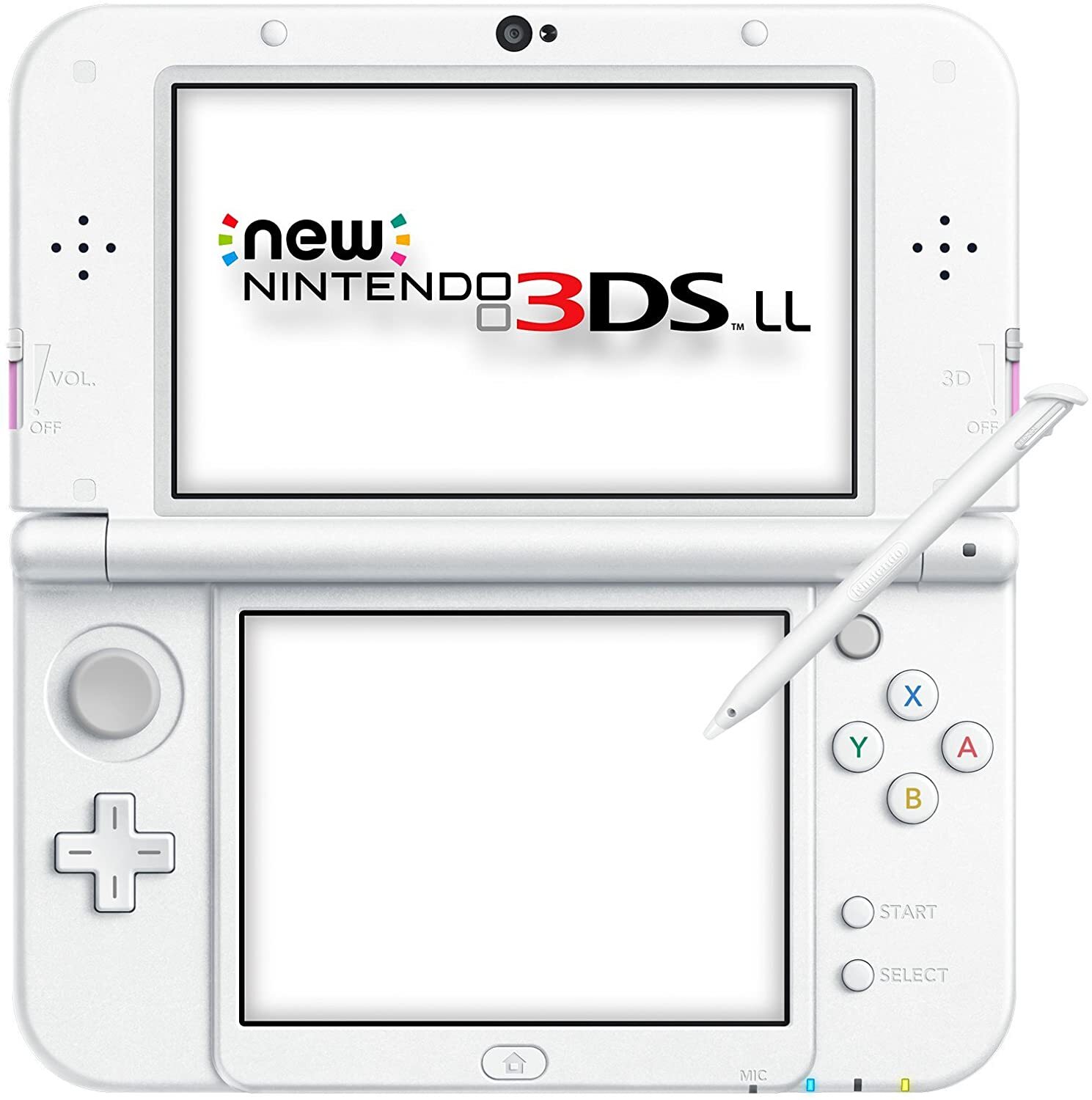 USED Japanese New Nintendo 3DS XL LL PINK WHITE with all items RED-001