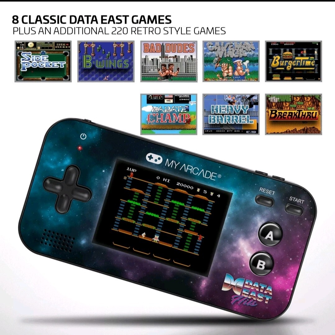 Data East Hits Arcade Gamer V – Handheld Gaming System – 220 Retro Style Games!