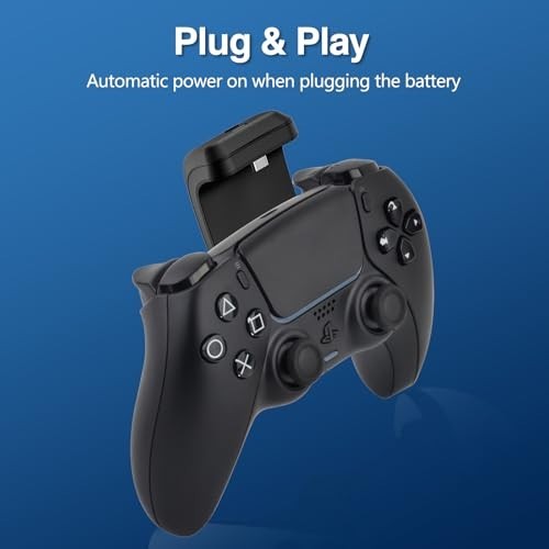 3000mAh PS5 Controller Battery Pack – DualSense Replacement Battery Extender + U