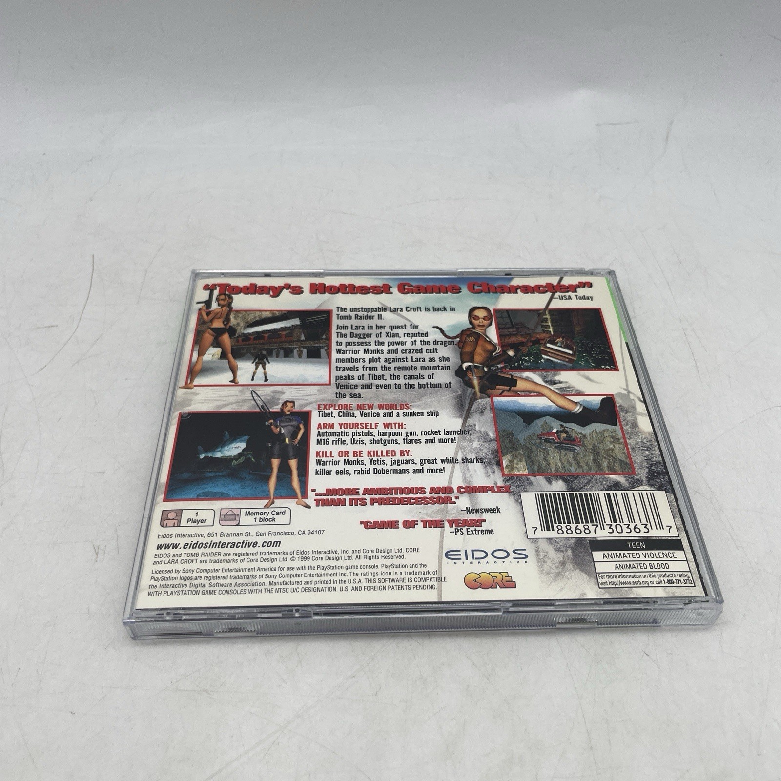 Tomb Raider II (PS1) PlayStation 1 – Complete CIB Greatest Hits Tested