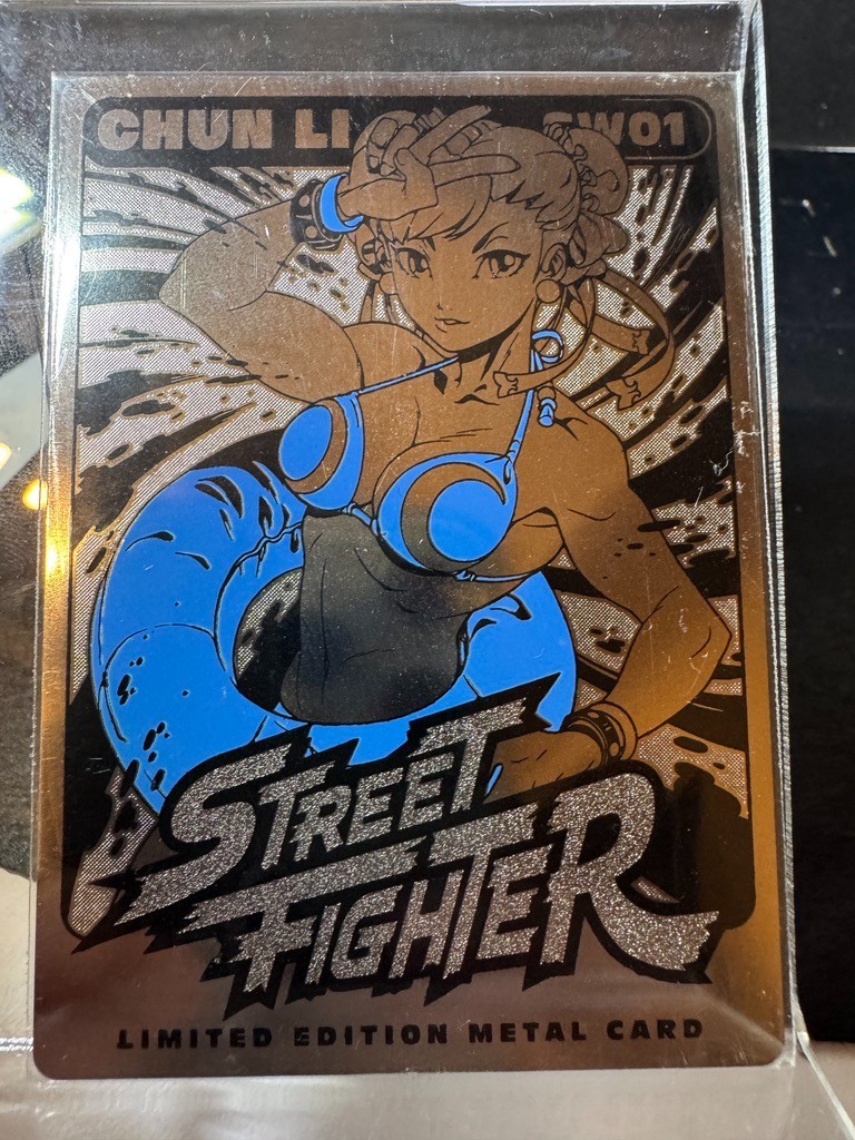 Street Fighter Chun Li Swimsuit Exclusive Metal Card SW01 UDON CAPCOM NEW!