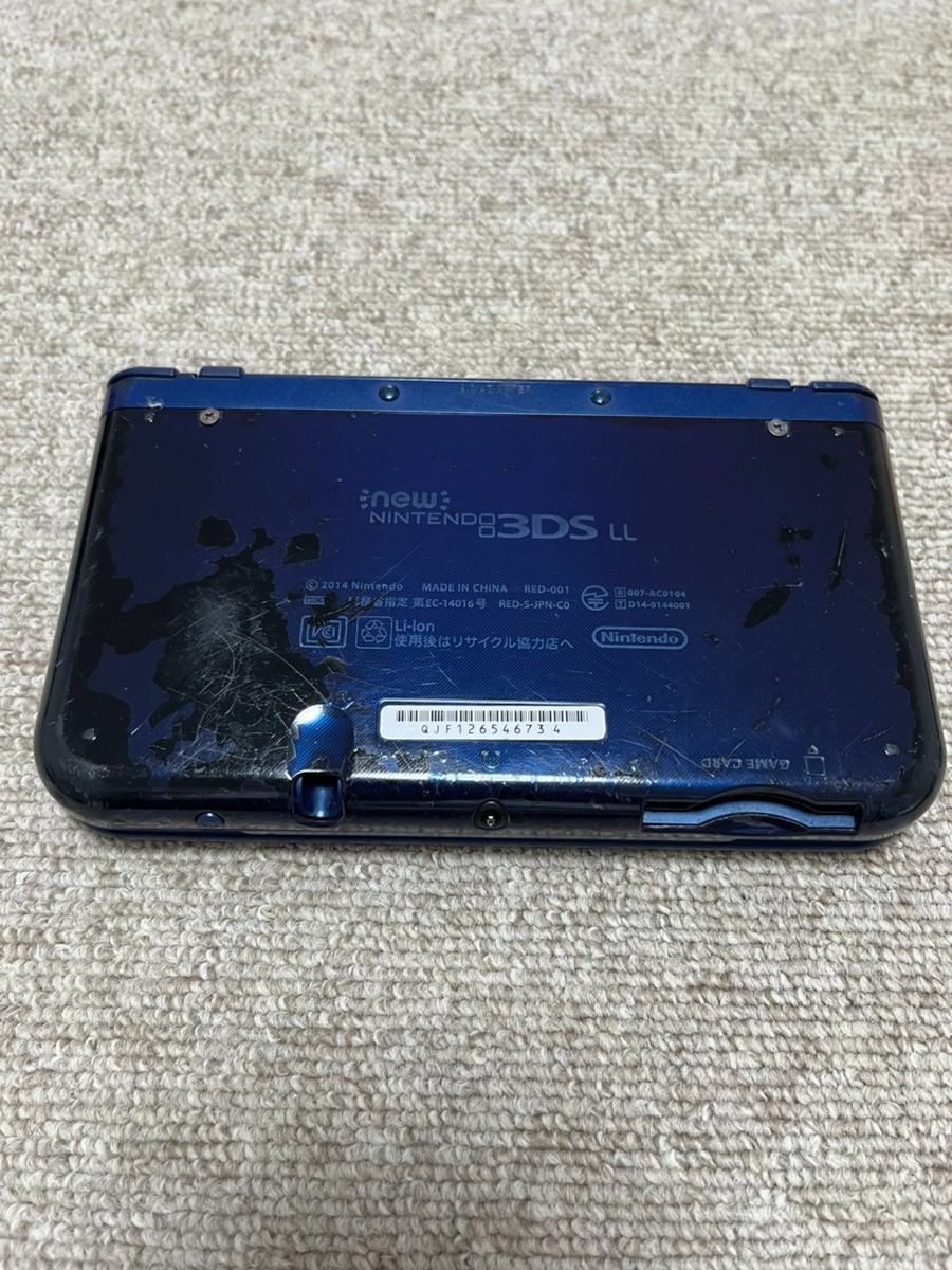 New 3DS LL XL Metalic blue Japan Nintendo Console region Japanese B989