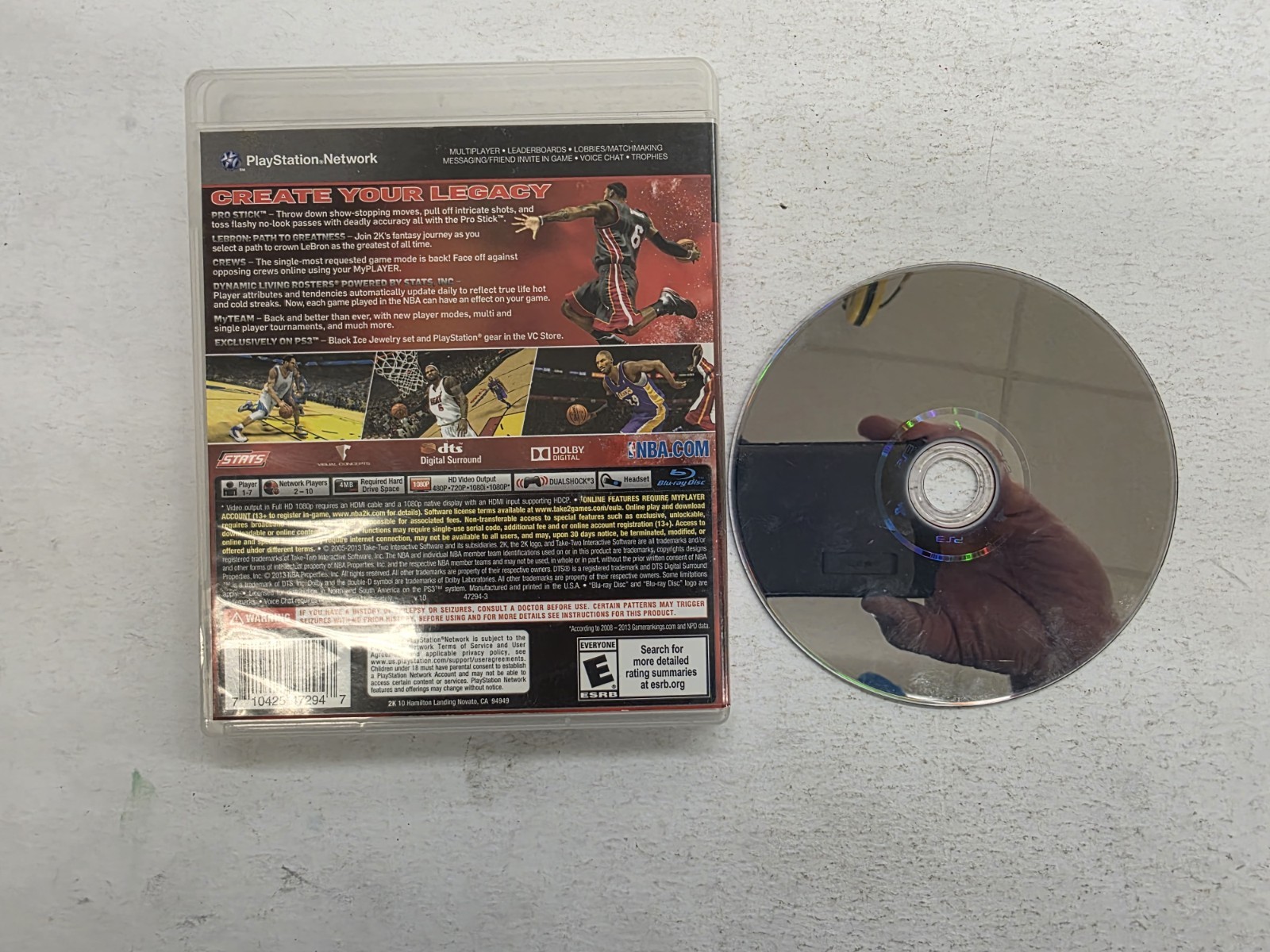 PS3, NBA 2K14 (Sony PlayStation 3, 2013) no Manual