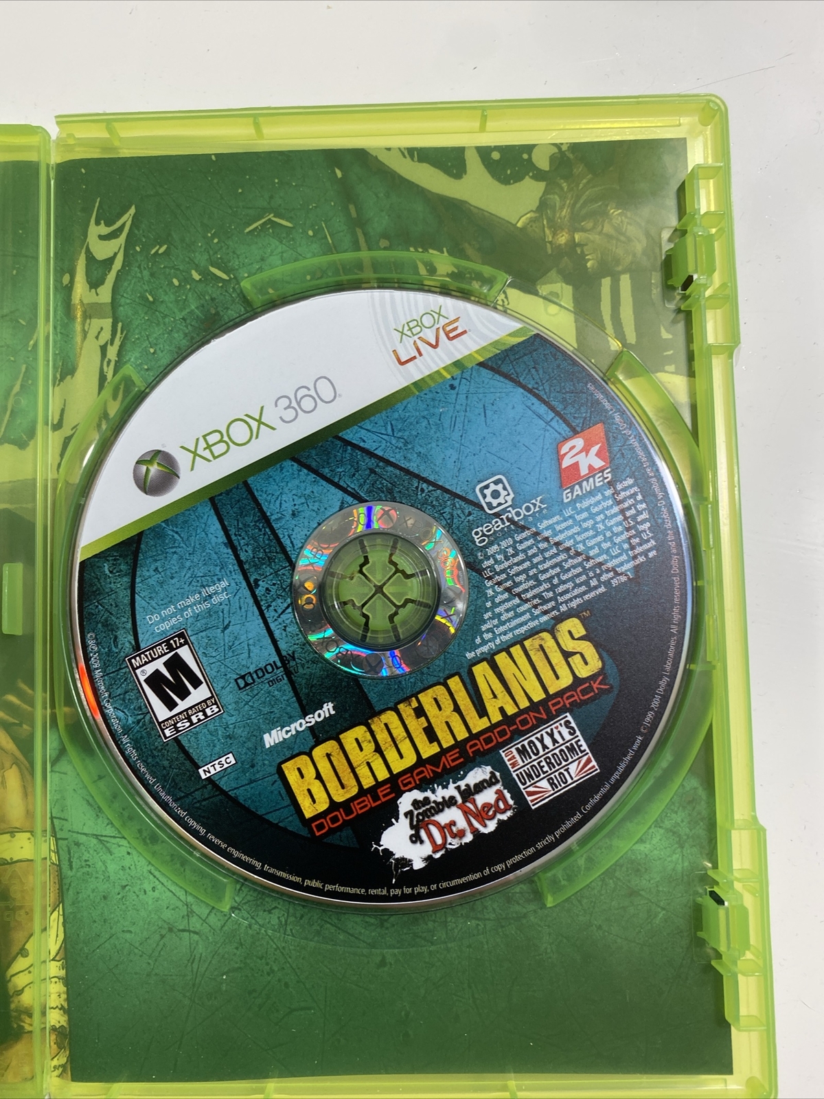 Borderlands Double Add-On Pack: Dr. Ned + Mad Moxxi (Xbox 360, 2009)