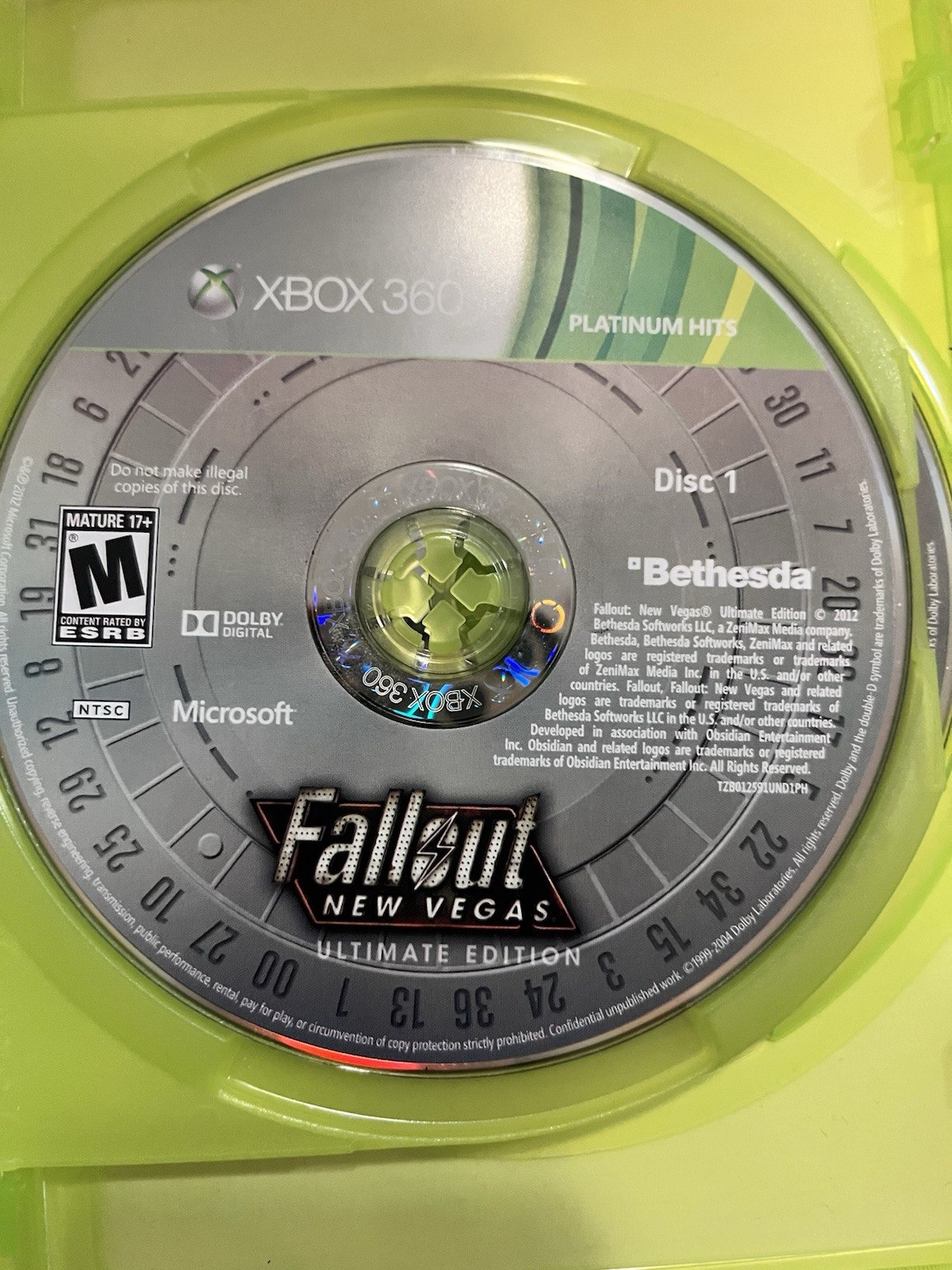 Microsoft Xbox 360 Fallout New Vegas Ultimate Edition w/ Manual Tested