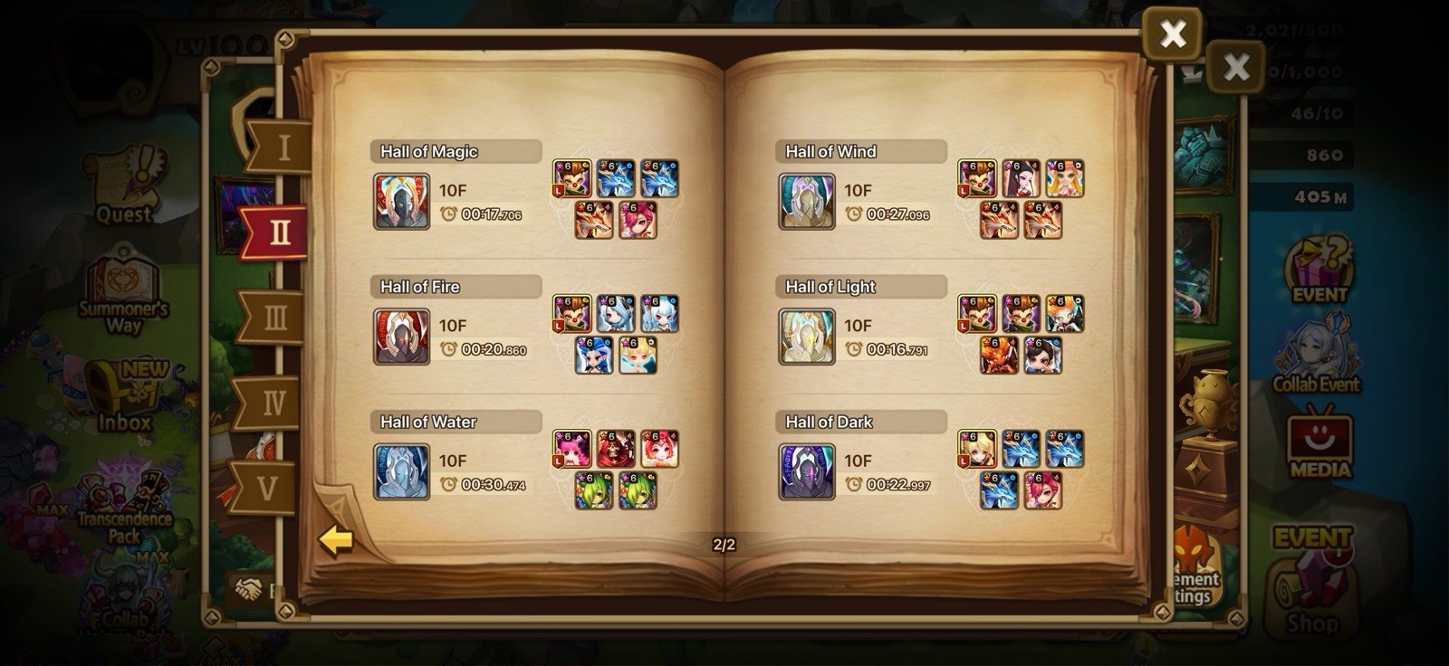 SUMMONERS WAR ENDGAME LD5X6 PONTOSX2 BIRGITTA, NARAHA, TIAN LANG, GROGEN