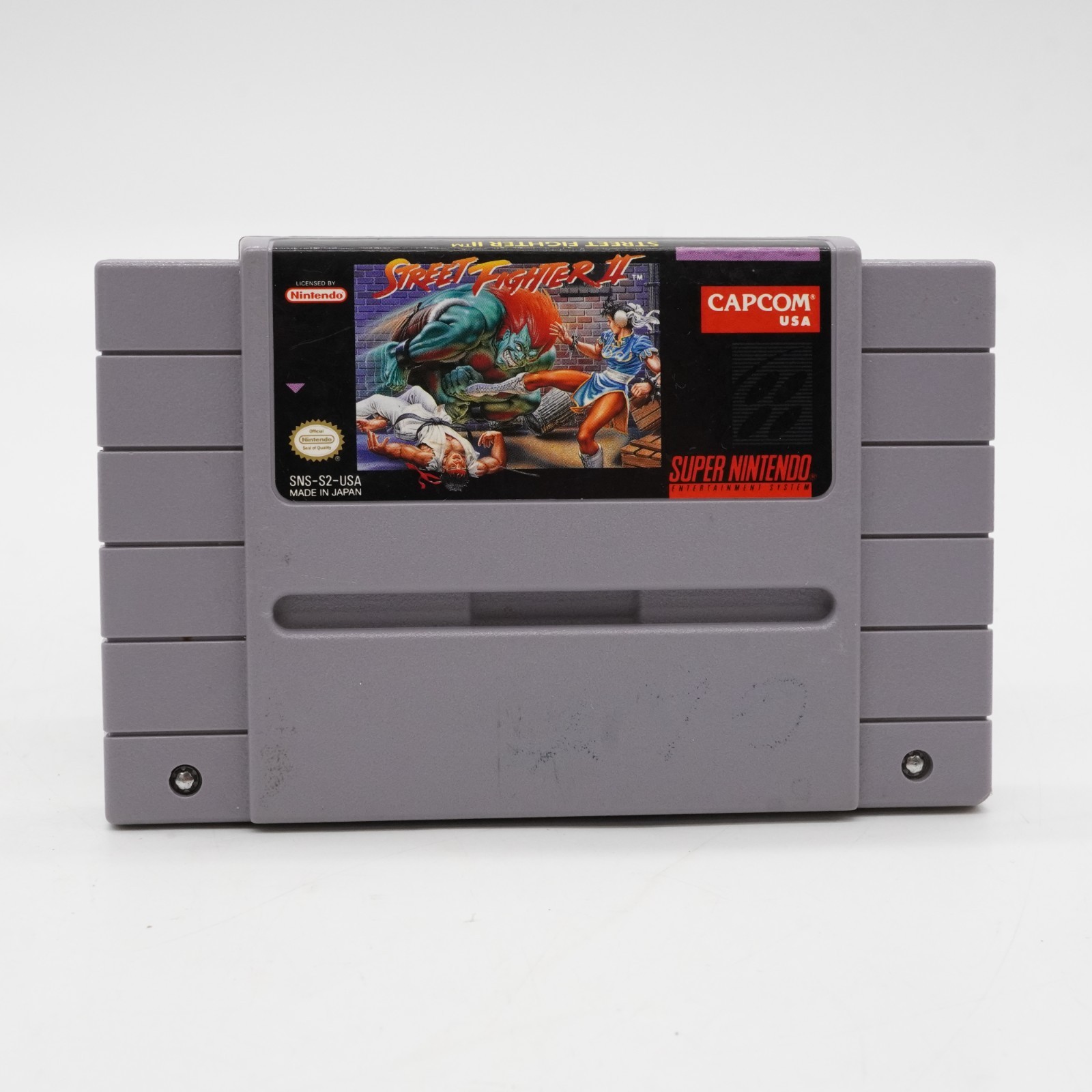 Vintage Street Fighter II 2 Super Nintendo SNES Authentic Original Game Capcom